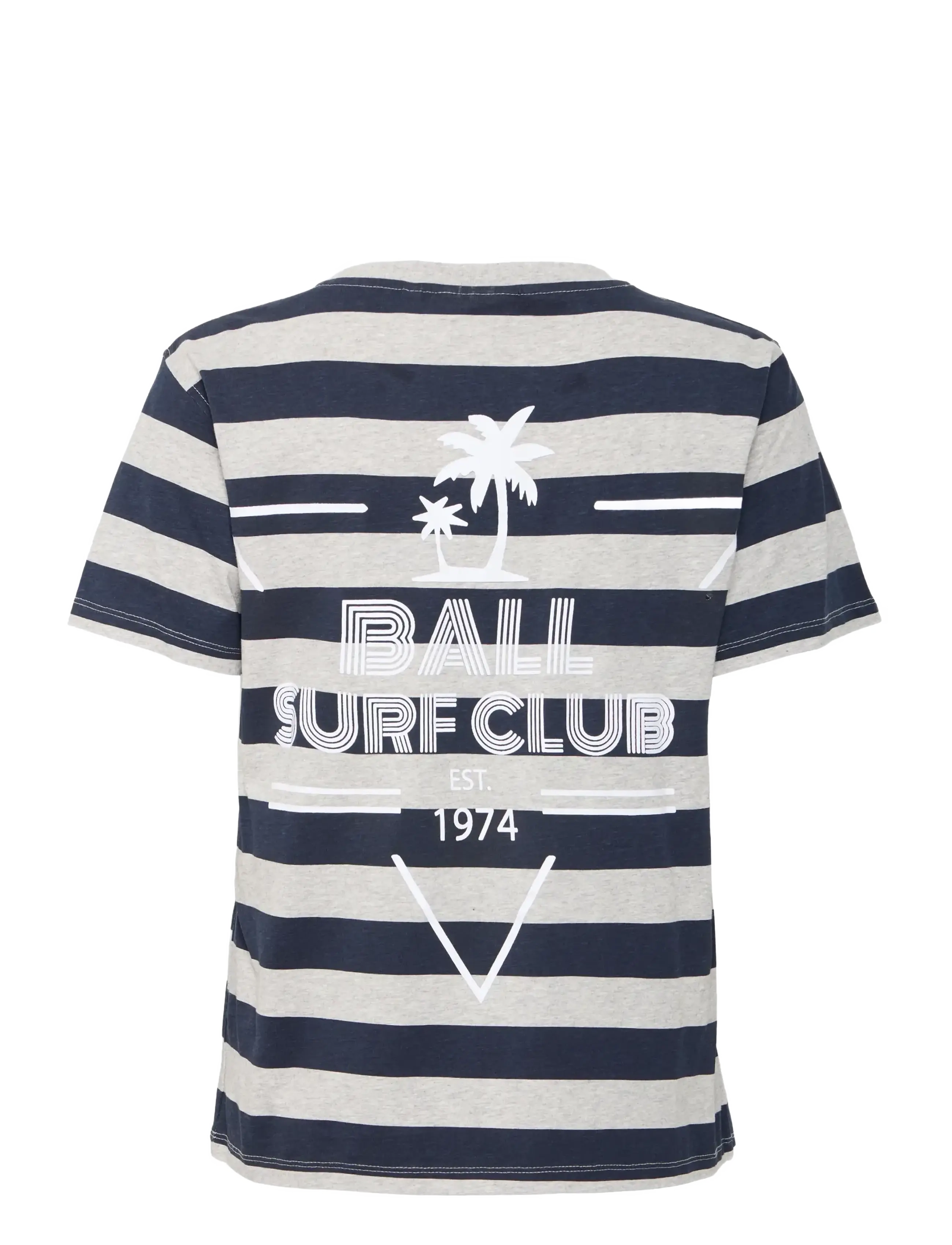 BALL - BAADELE BLOCKSTRIPED TEE - t-shirts - sky captain - 2
