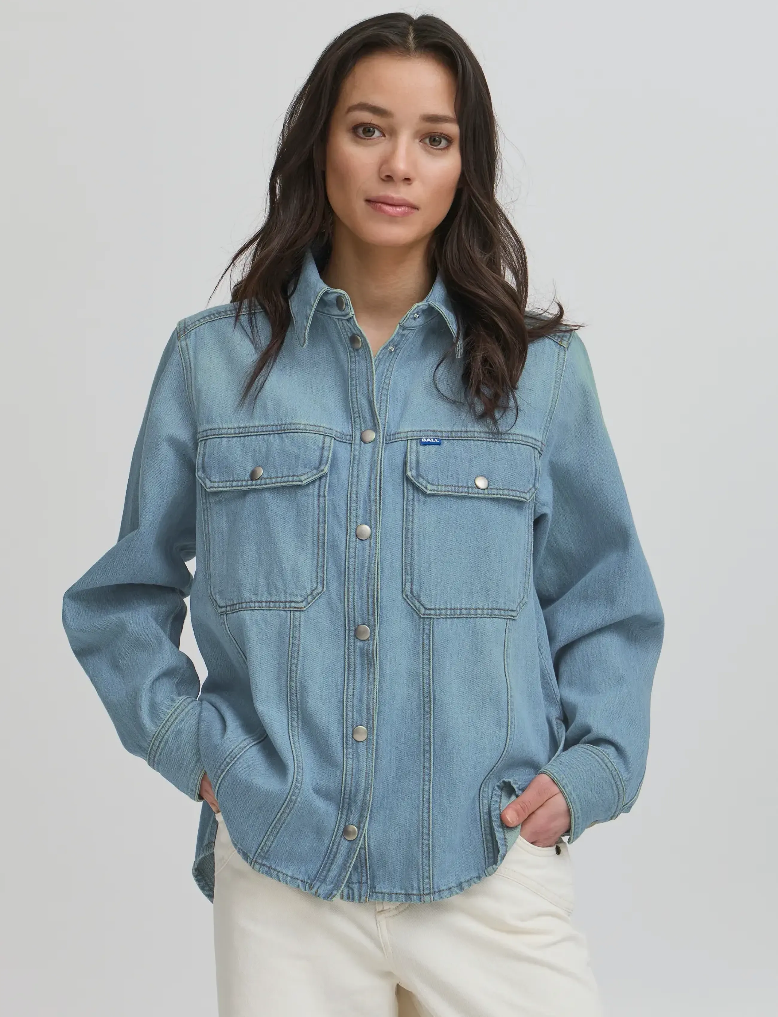 BALL - BALEON DENIM SHIRT - teksasärgid - light blue denim - 3