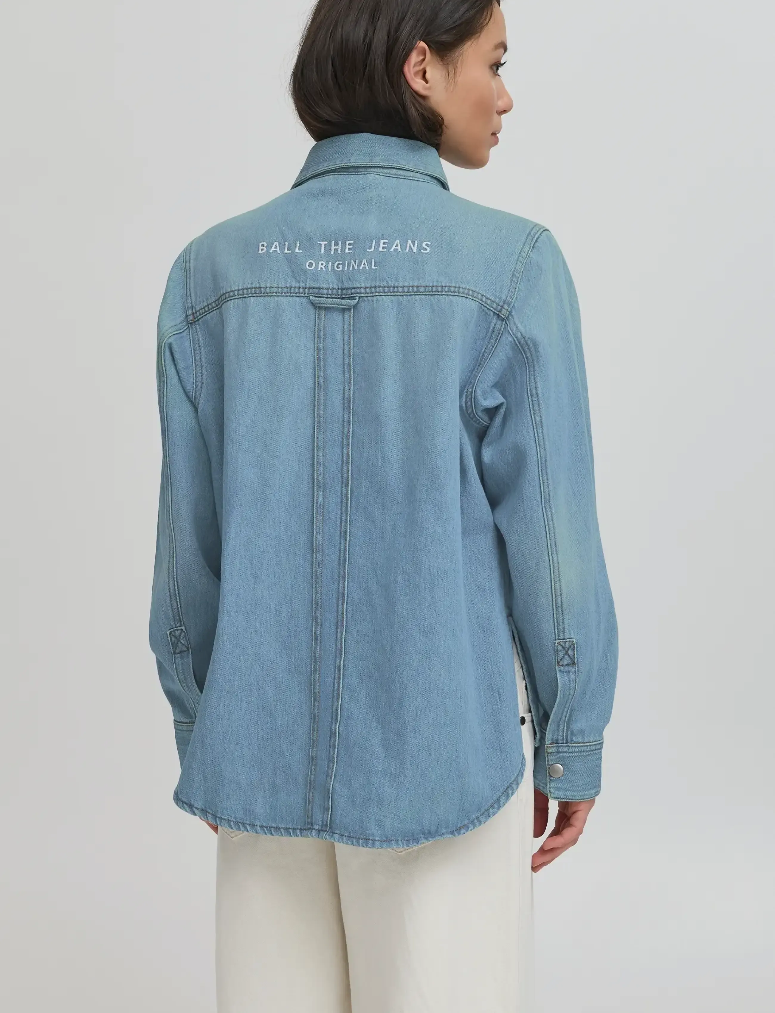 BALL - BALEON DENIM SHIRT - teksasärgid - light blue denim - 4