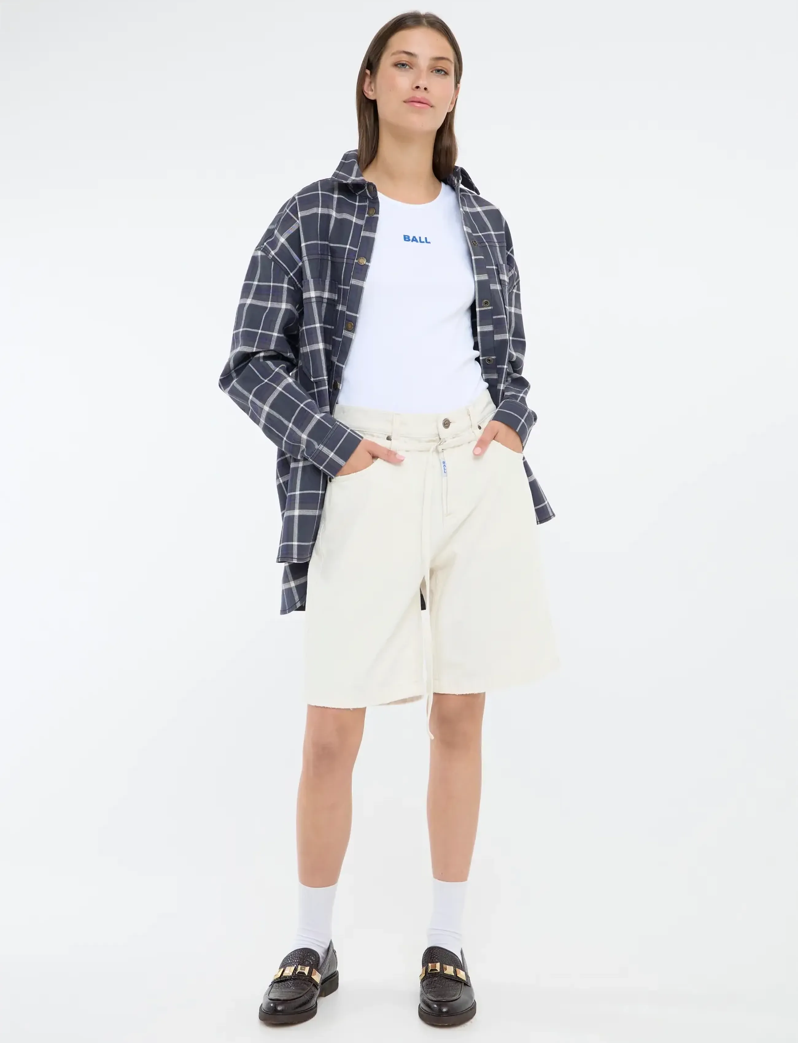 BALL Balucia Bermuda Shorts, 26, Cream, Shorts > Bermudas, Dame
