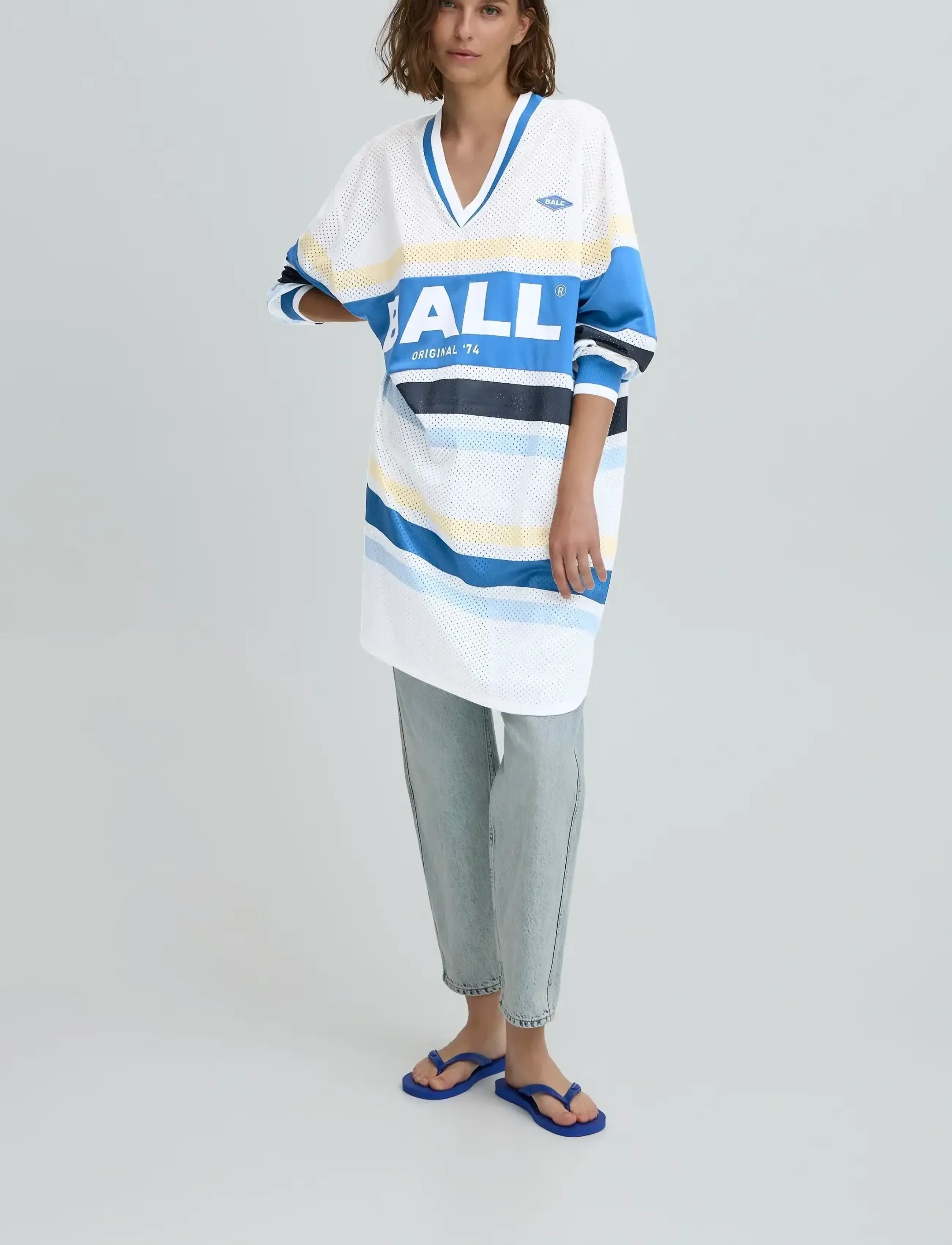 BALL Bamarni Dress, XXS, White, Kjoler > Knælange Og Midi, Dame