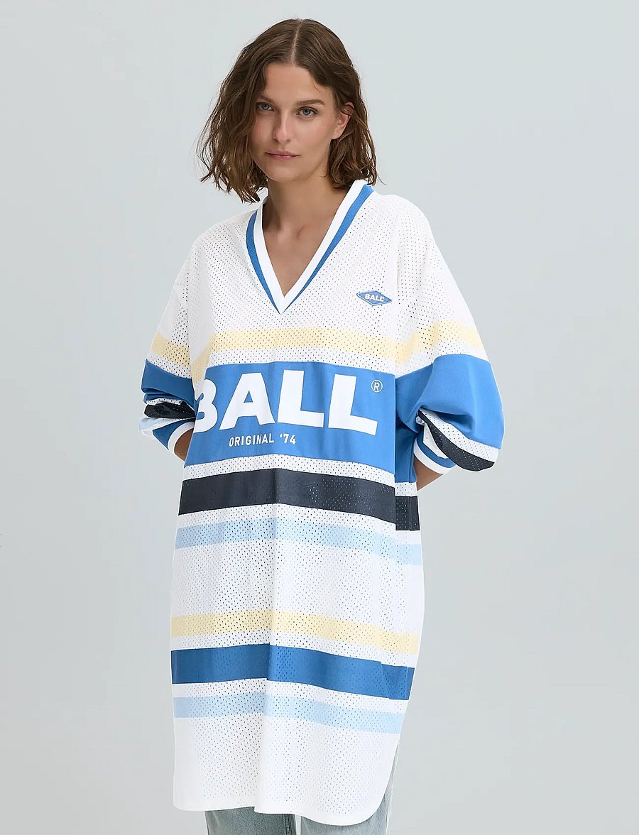 BALL - BAMARNI DRESS - t-shirt-kleider - blanc de blanc - 3