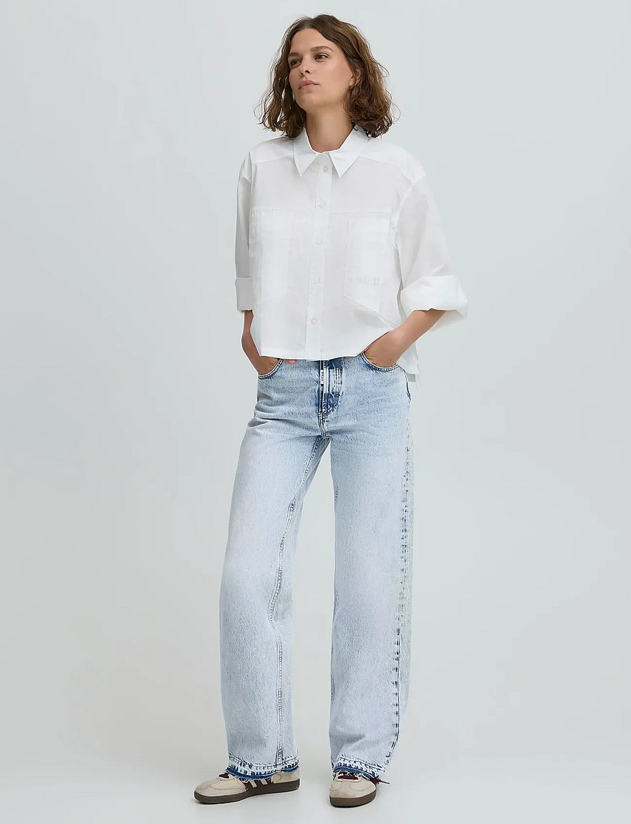 BALL - BASERENA JEANS - laia säärega teksad - light blue denim - 0