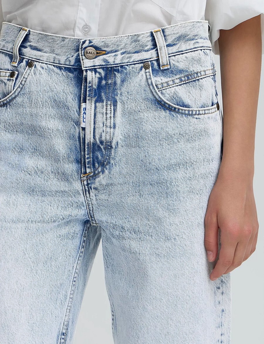 BALL - BASERENA JEANS - laia säärega teksad - light blue denim - 5