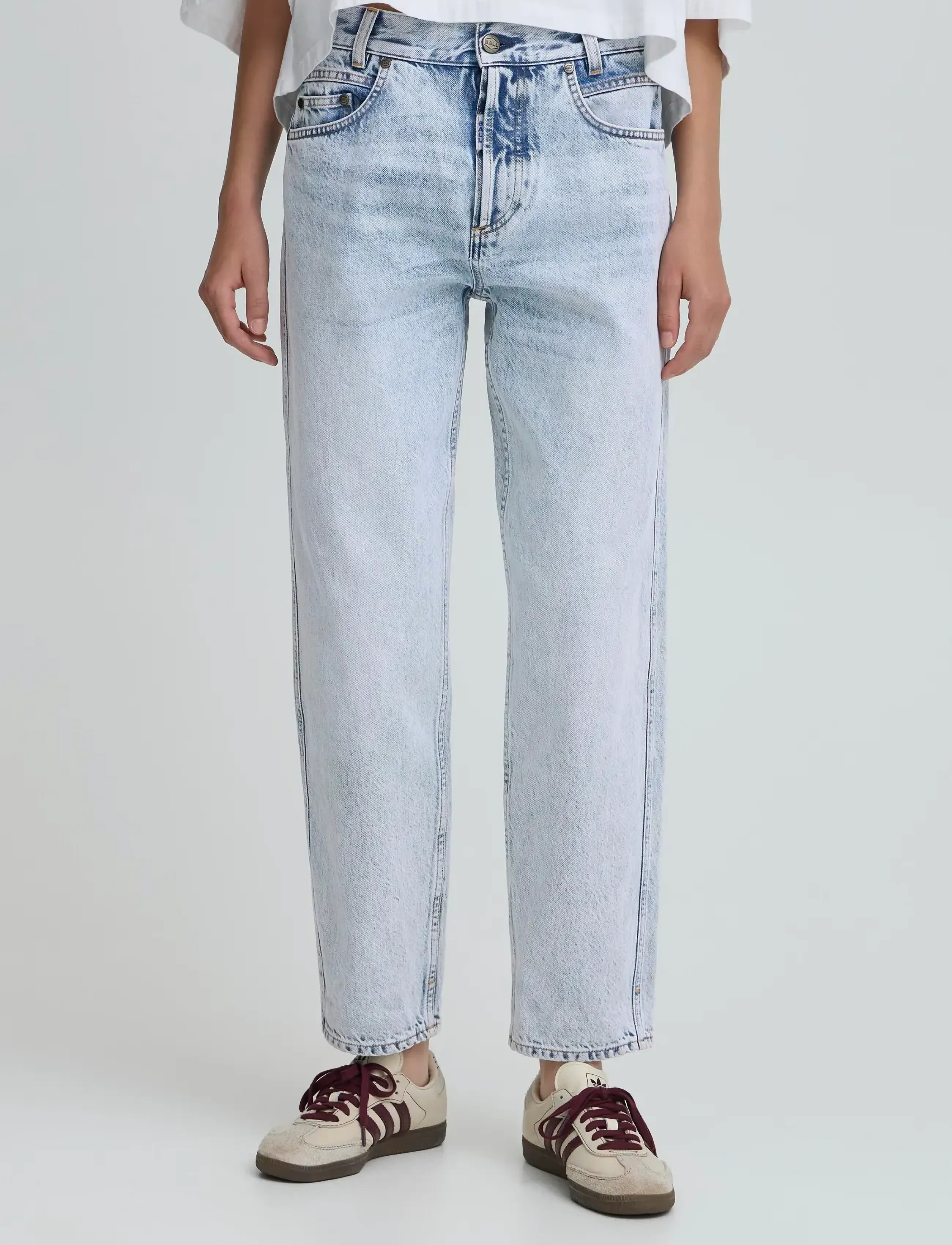 BALL - BAPAOLO JEANS - mom jeans - light blue denim - 3