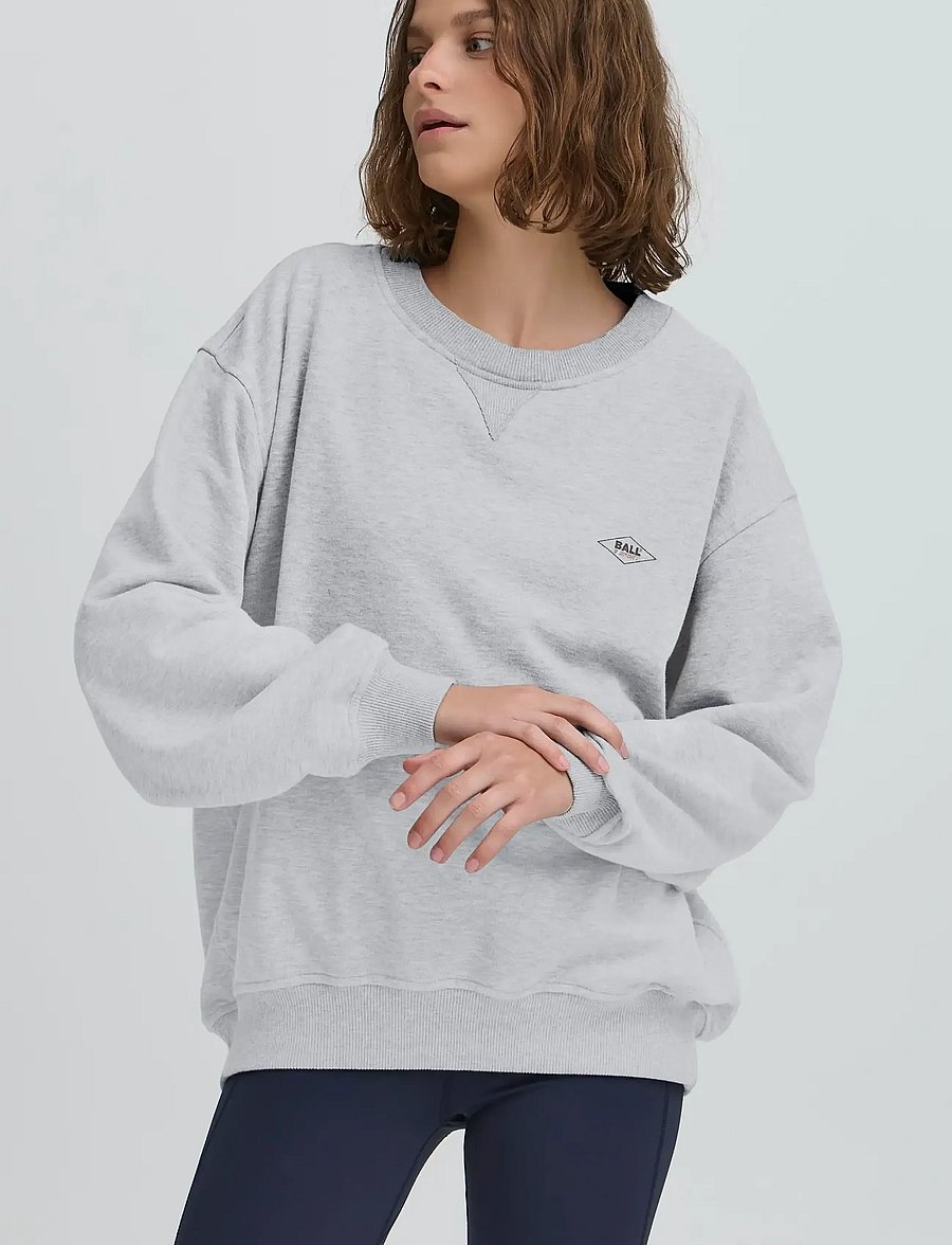 BALL - BAATTIVO CREWNECK SWEATSHIRT - oberteile - medium grey melange - 3