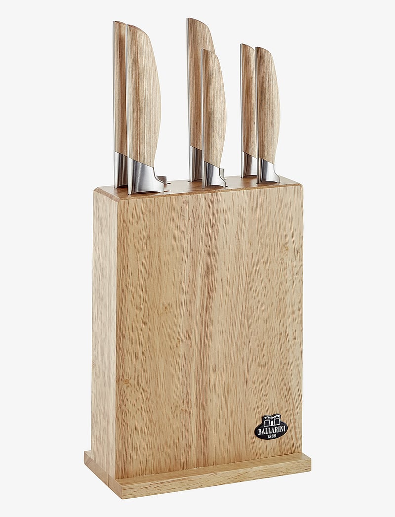 Ballarini - Tevere, Knife block set 7-p - brown - 0