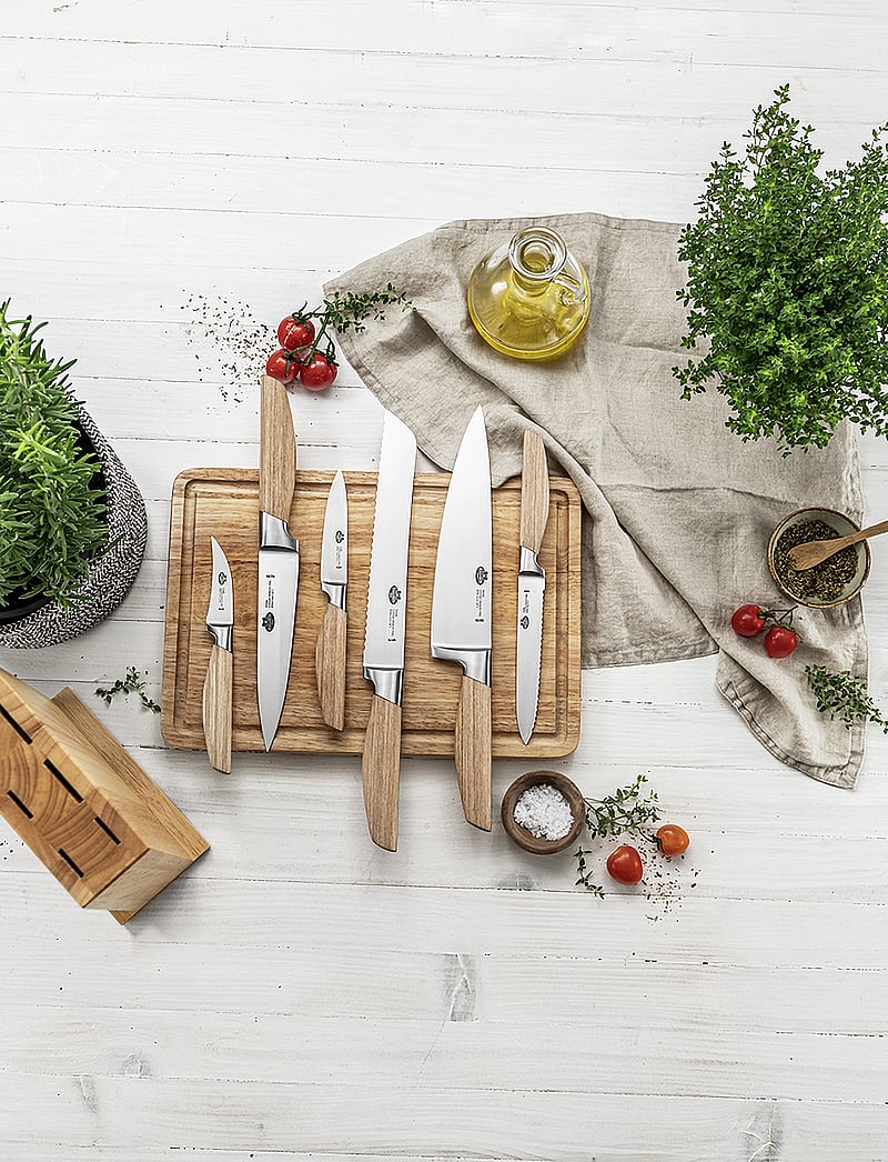 Ballarini - Tevere, Knife block set 7-p - brown - 4