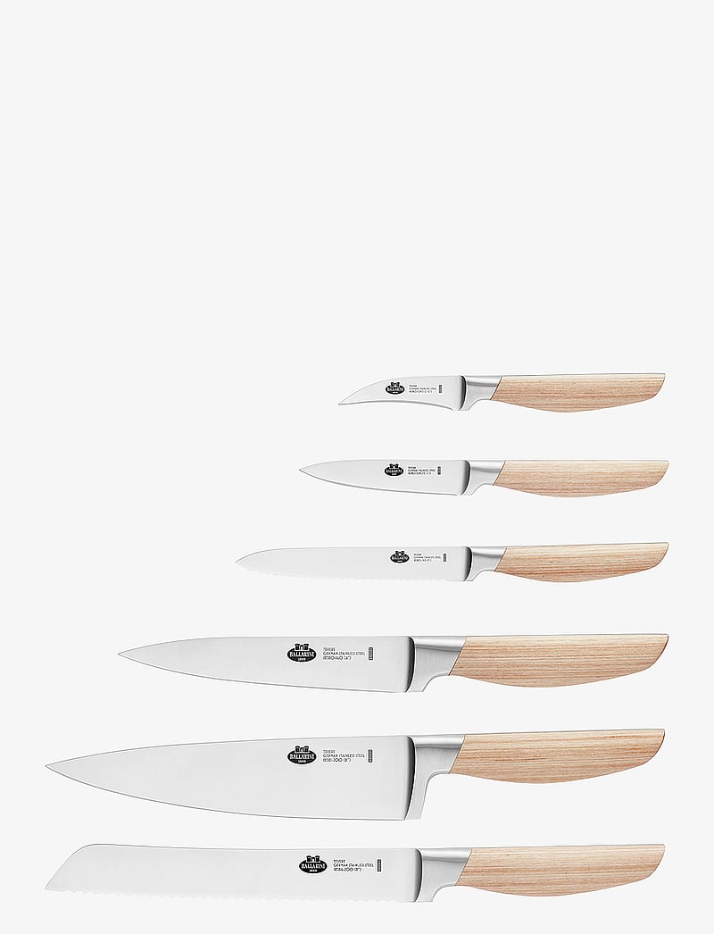 Ballarini - Tevere, Knife block set 7-p - brown - 2