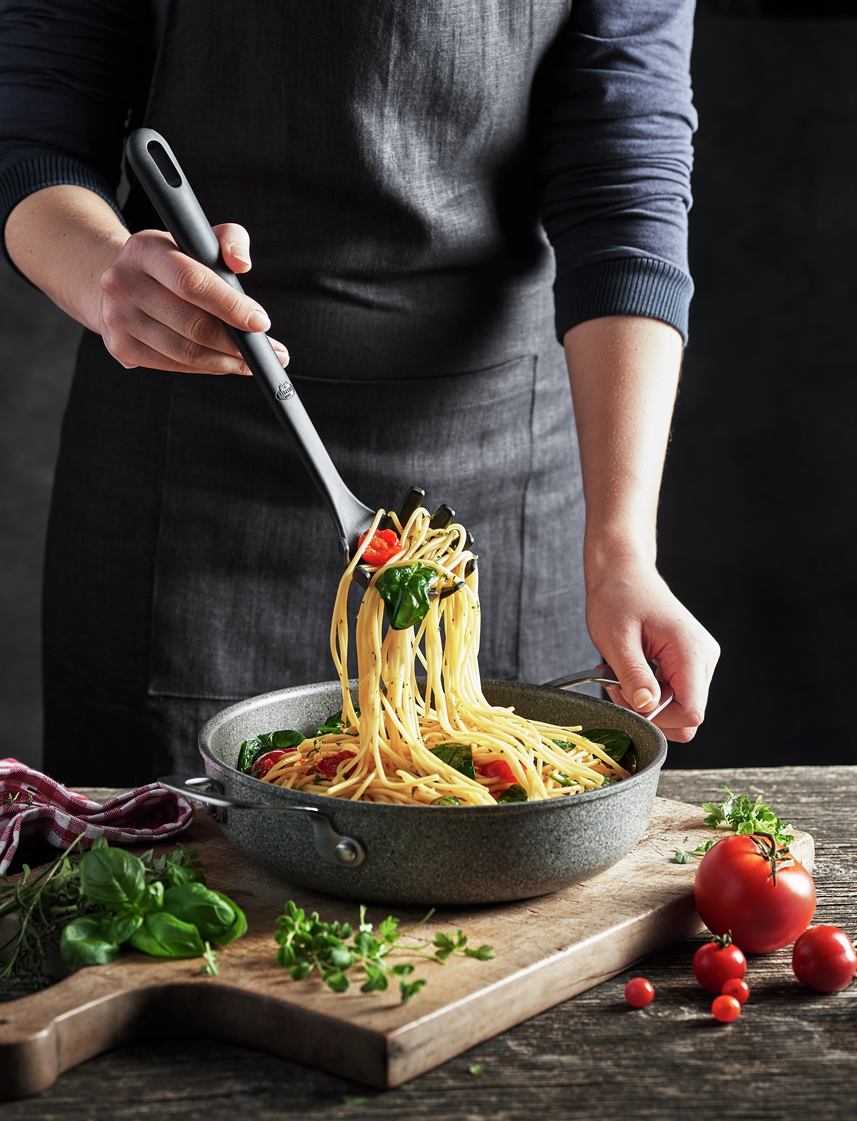 Ballarini - Nero, Pasta spoon 29 cm - madalaimad hinnad - black - 3
