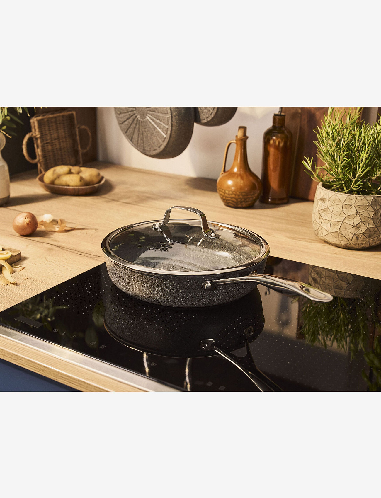 Ballarini - Glaslock med RF bygelhandtag & kant - lock & tillbehör - no color - 2