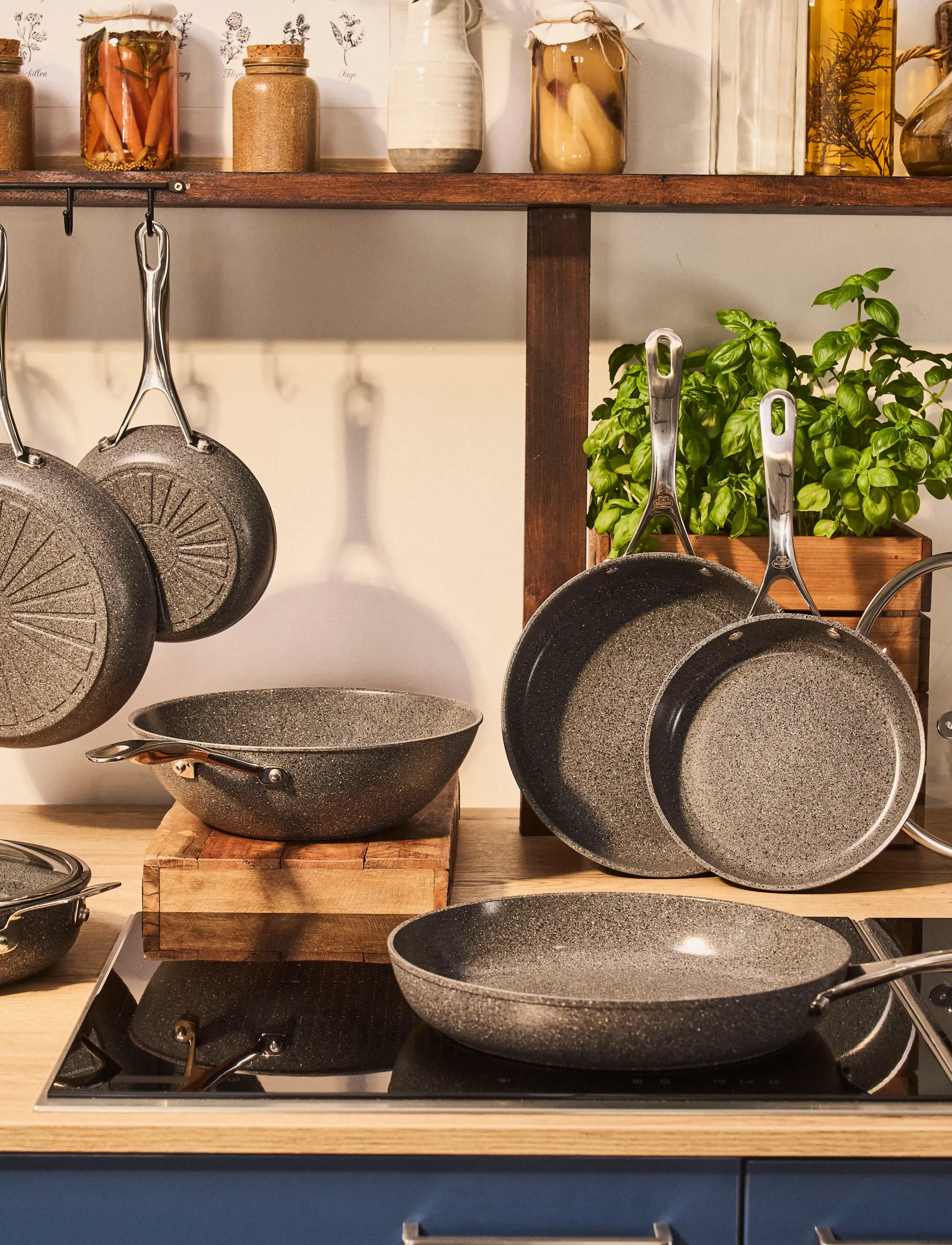 Ballarini Stekpanna Ø 28 Cm Granit Keramisk, cm, Kitchen, Grau - Pots & Pans, Homeware