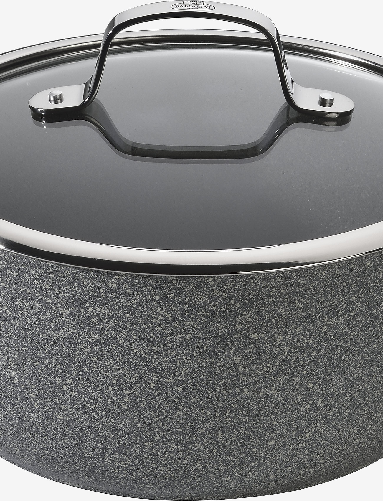 Ballarini - Salina Ti-X Granitium Stock pot with lid - valmistujaislahjat - gray - 0