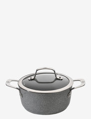 Ballarini - Salina Ti-X Granitium Stock pot with lid - casserole dishes - gray - 0