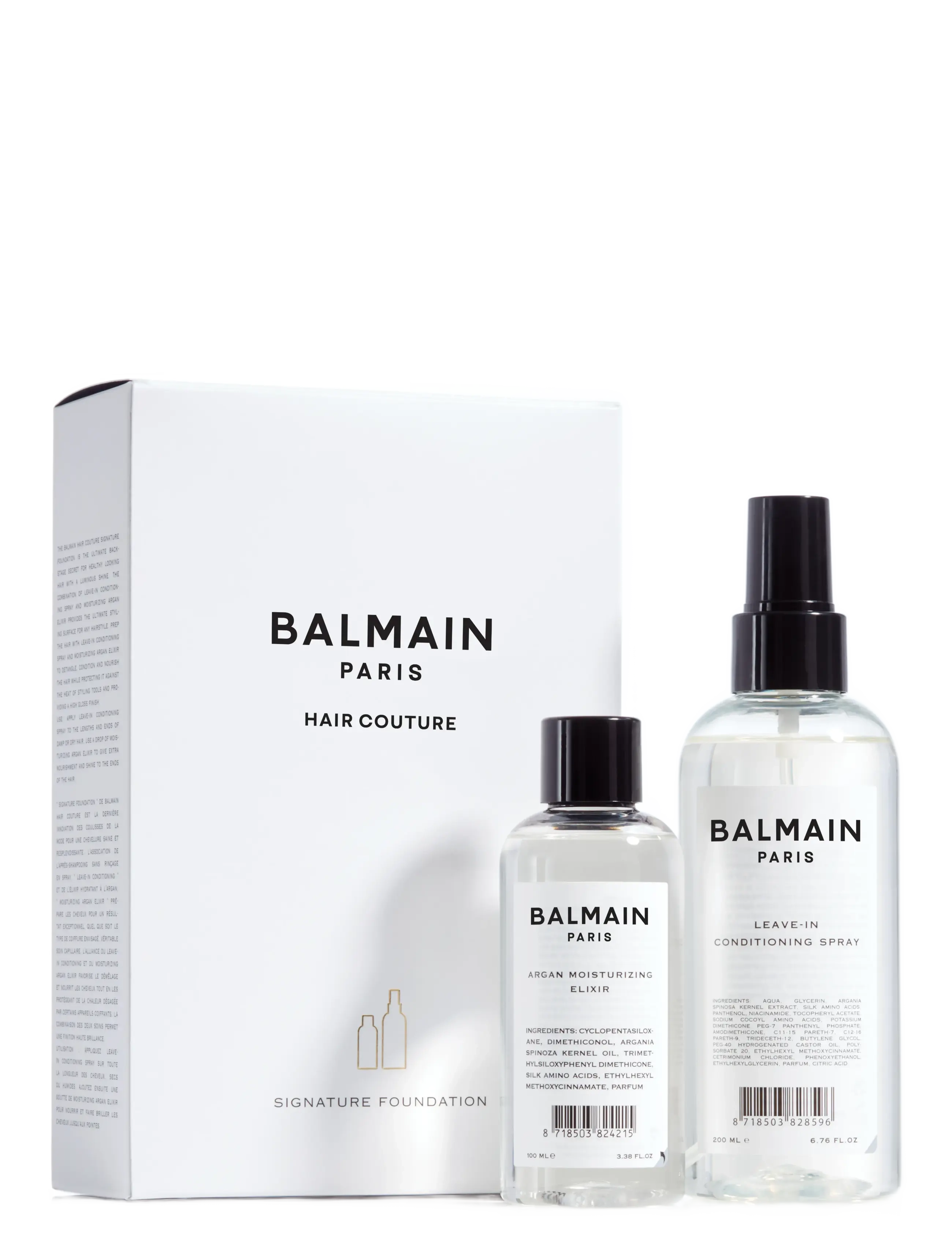 Balmain Hair Couture Signature Foundation (Argan 100Ml + Leave-In 200Ml), Hårserum, Nude, Str: 300 ML
