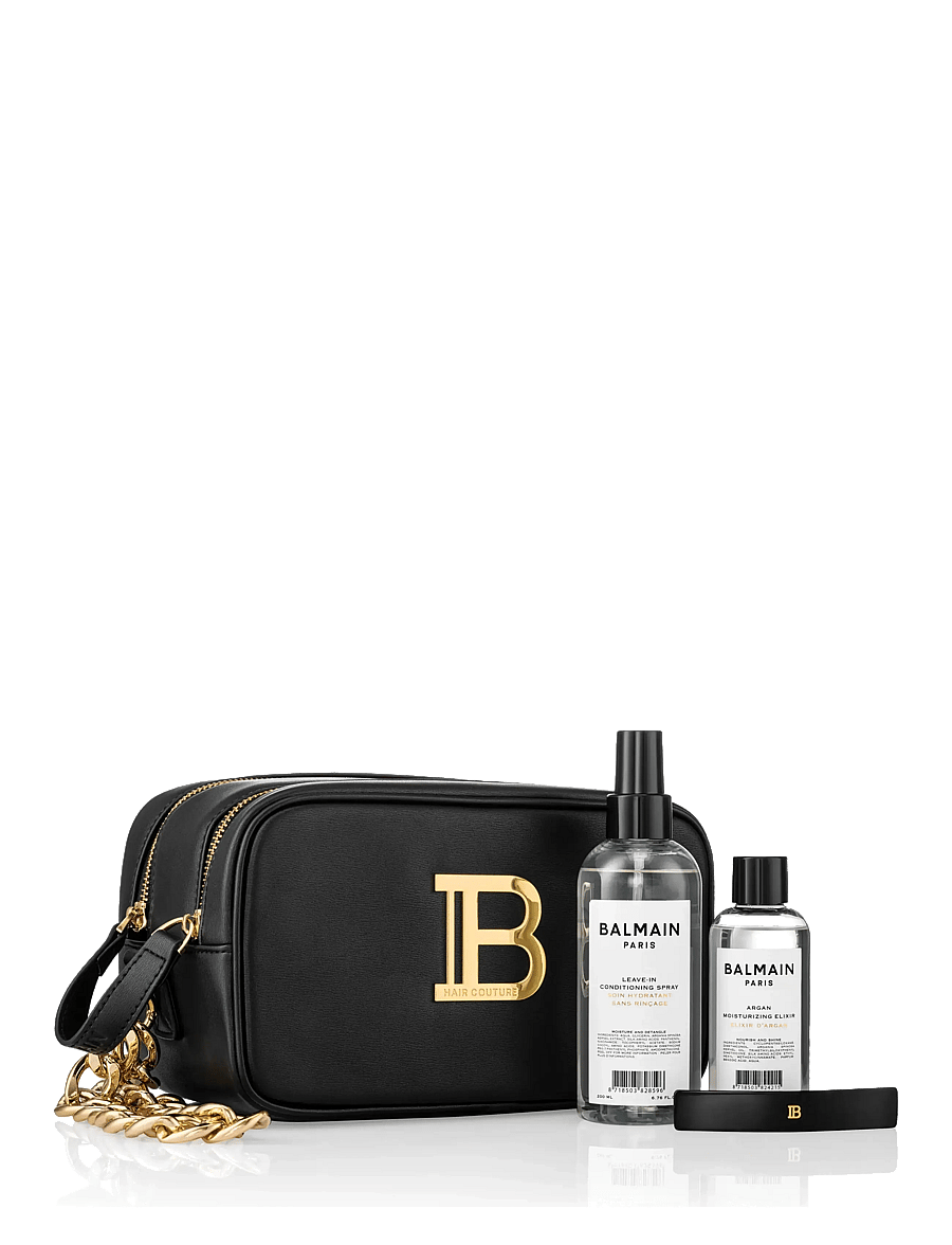 Balmain Hair Couture - Signature Bag (Leave in, Argan Elixir, Barrette Medium Black) - handa honum - 1013 - 0