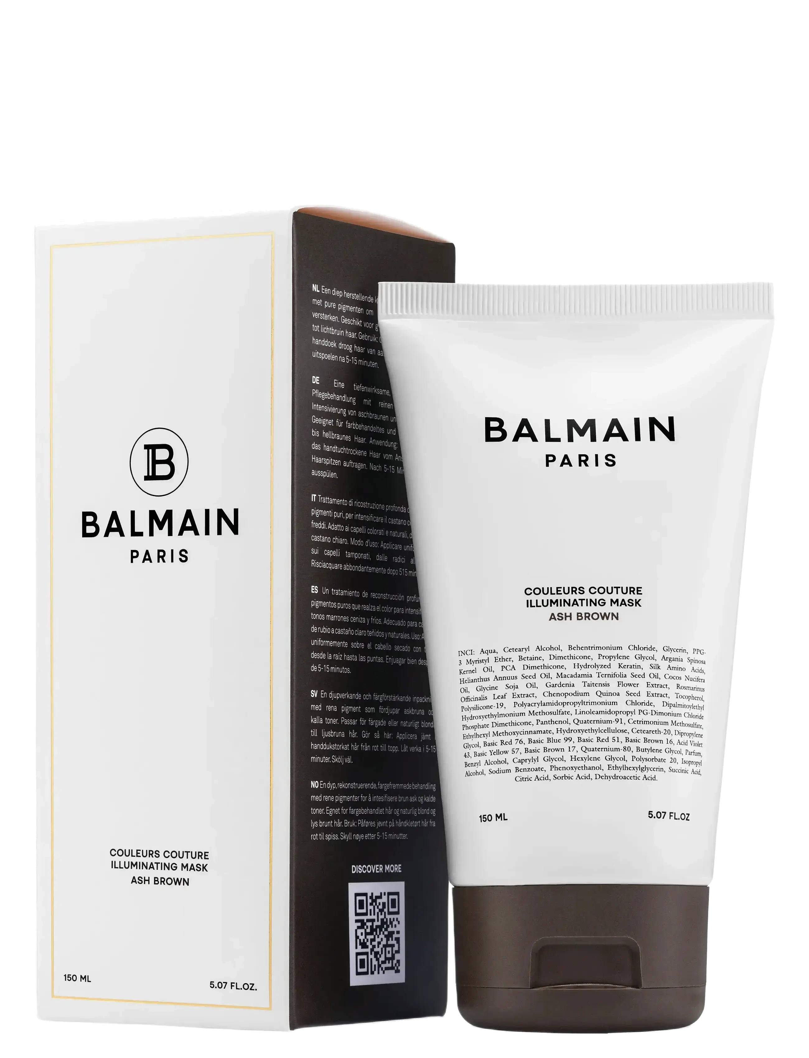 Balmain Hair Couture - Illuminating Ash Brown Mask 150ml - hårmasker - 1010 - 1