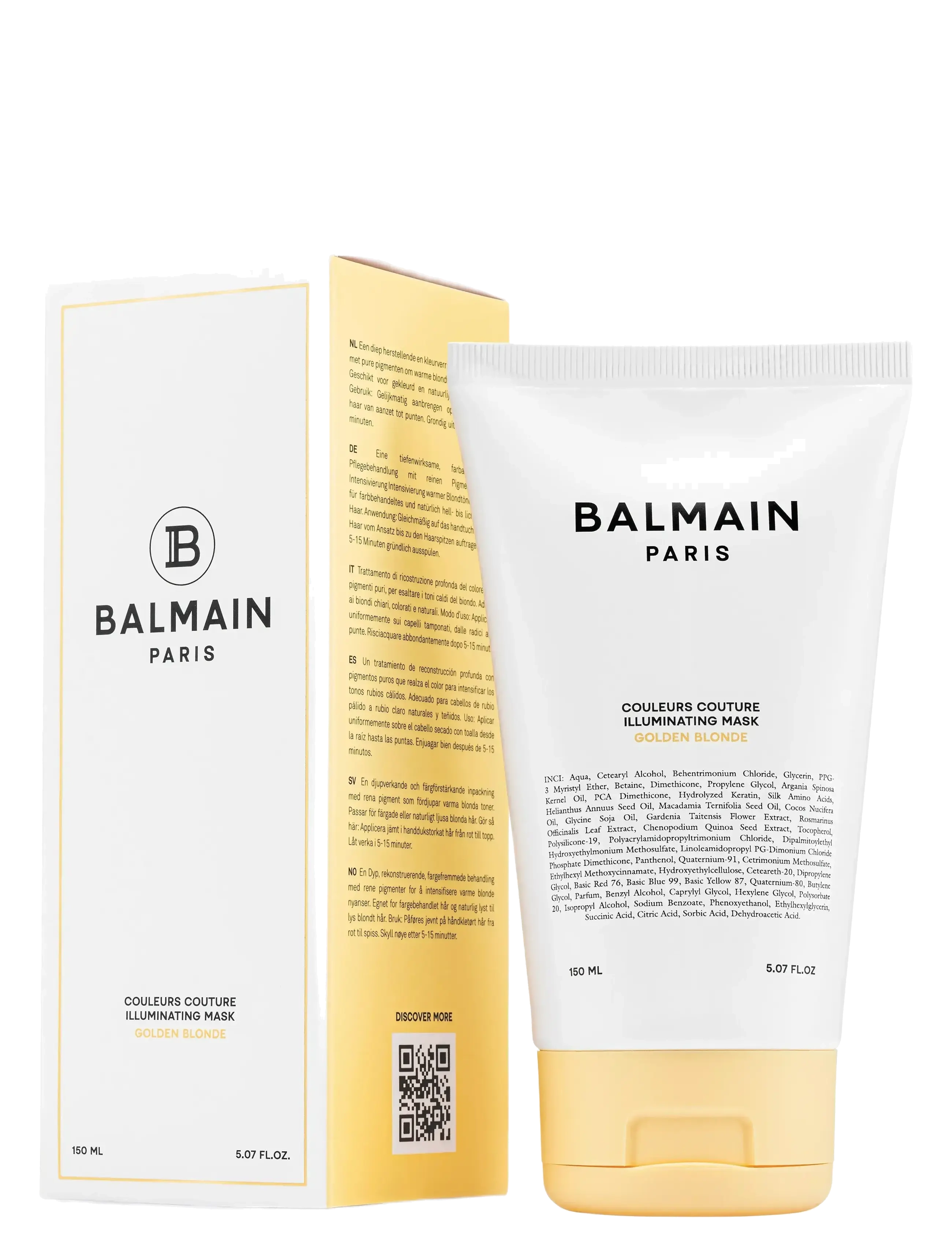 Balmain Hair Couture - Illuminating Golden Blonde Mask 150ml - hårmasker - 1013 - 1