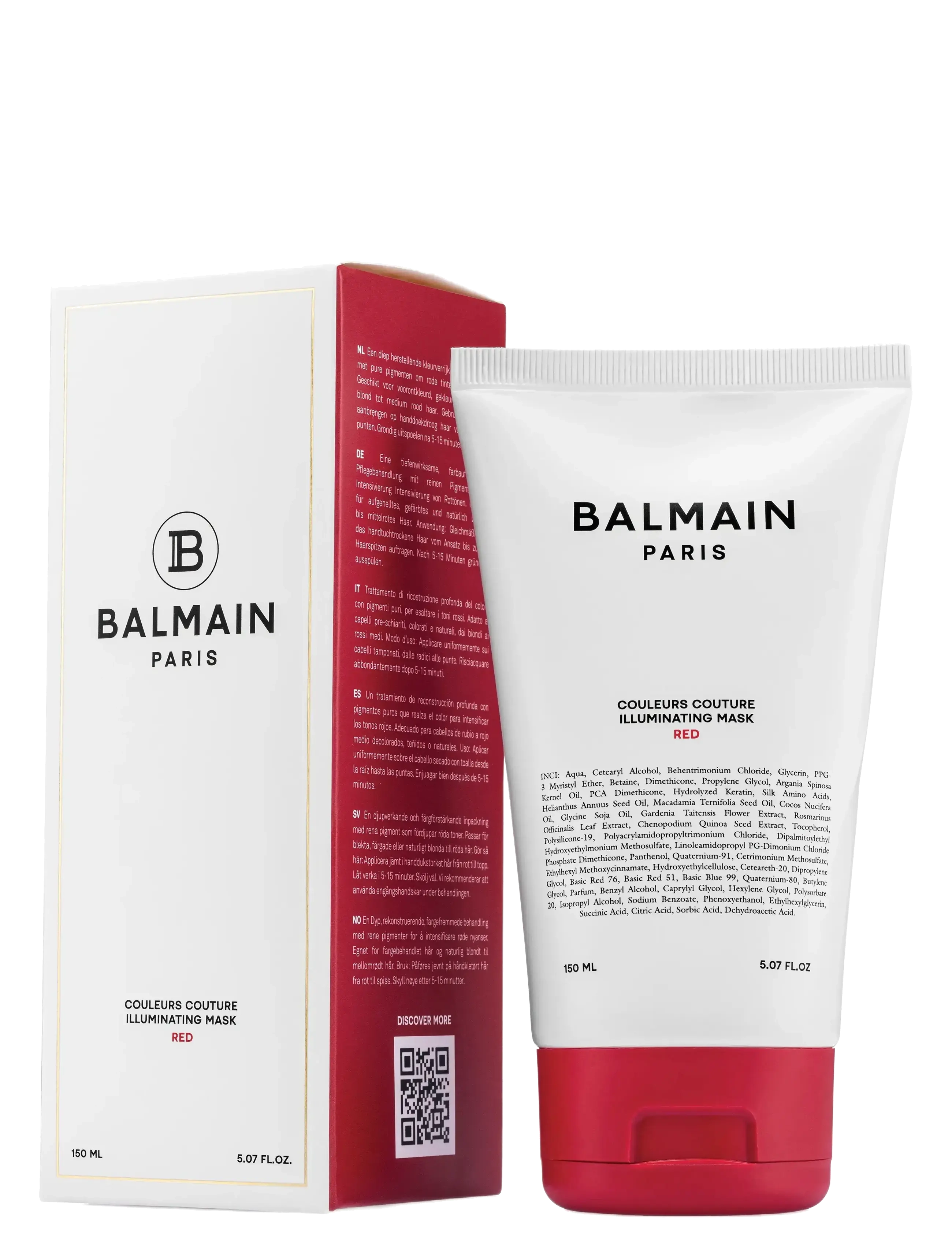 Balmain Hair Couture - Illuminating Red Mask 150ml - hårmasker - 1009 - 1