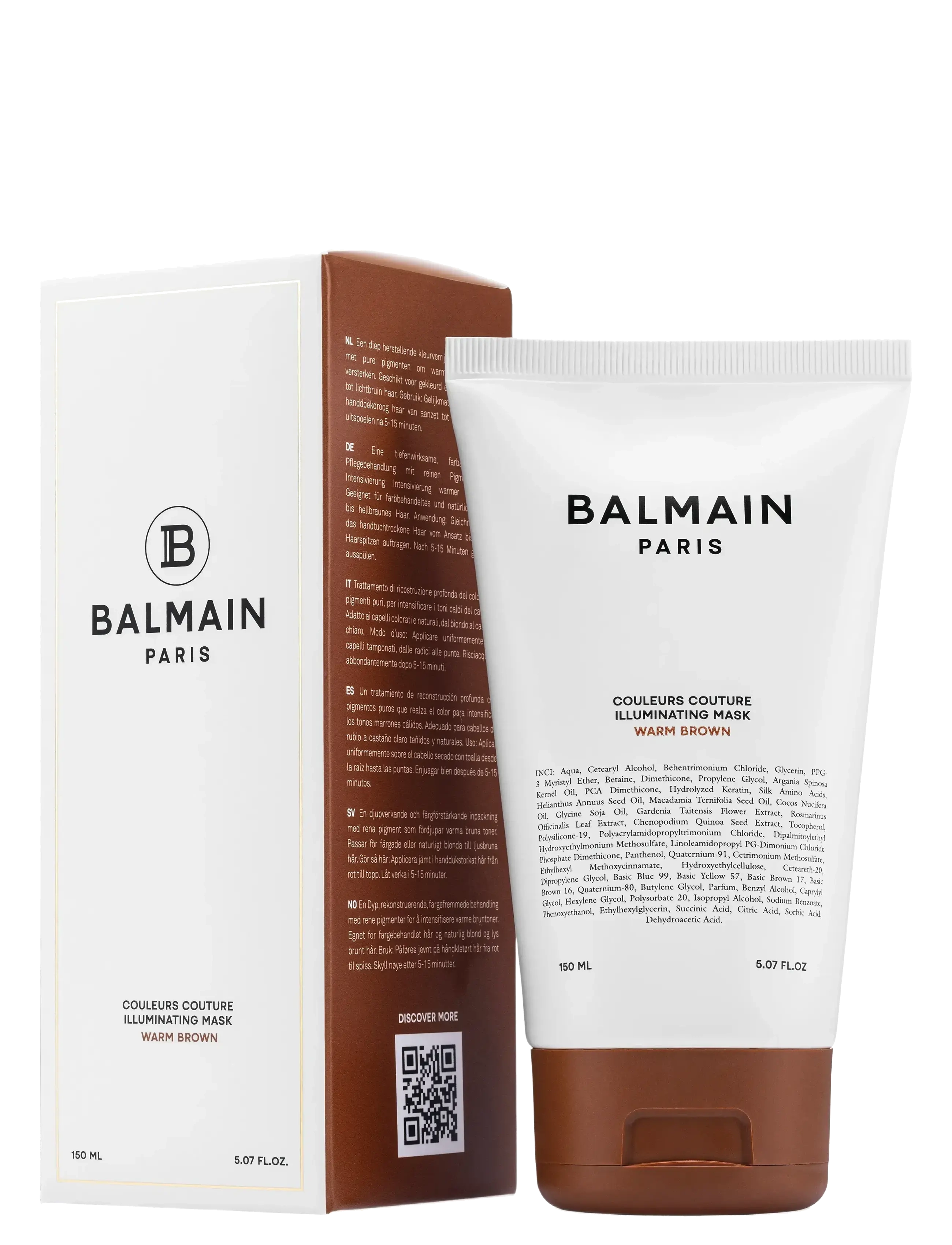 Balmain Hair Couture - Illuminating Warm Brown Mask 150ml - hårmasker - 1010 - 1