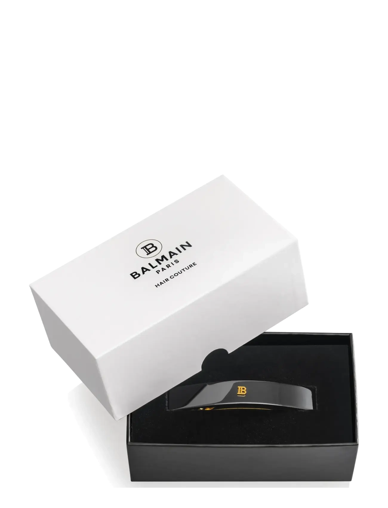 Balmain Hair Couture - Cellulose Acetate Barrette pour Cheveux Medium Black - 1012 - 2