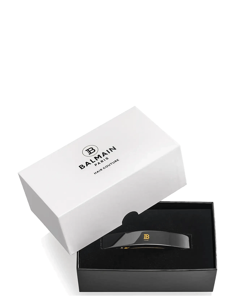 Balmain Hair Couture - Cellulose Acetate Barrette pour Cheveux Medium Black - hårspännen - 1012 - 2