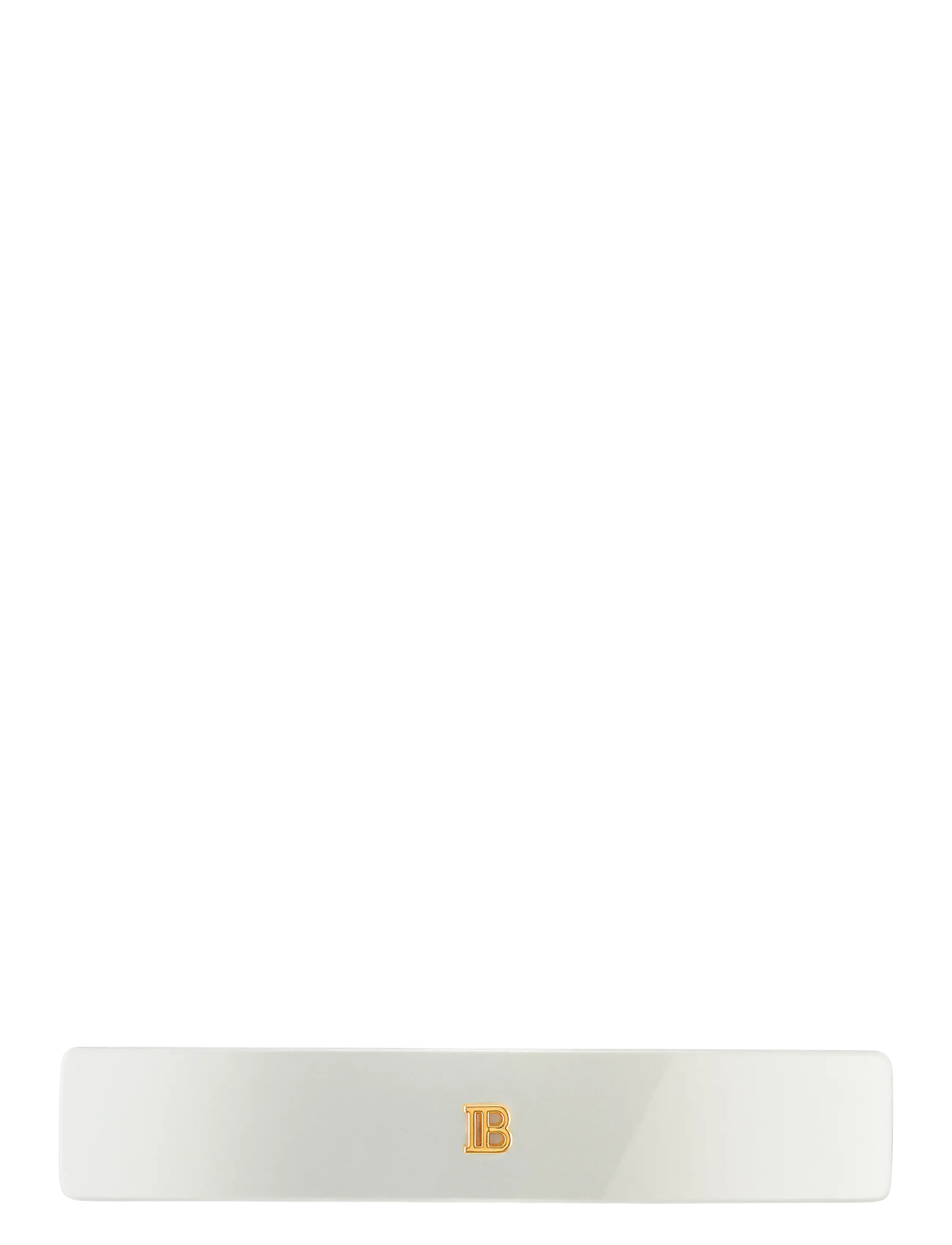 Balmain Hair Couture Cellulose Acetate Barrette pour Cheveux Medium White - Festtøj - 1013 / white