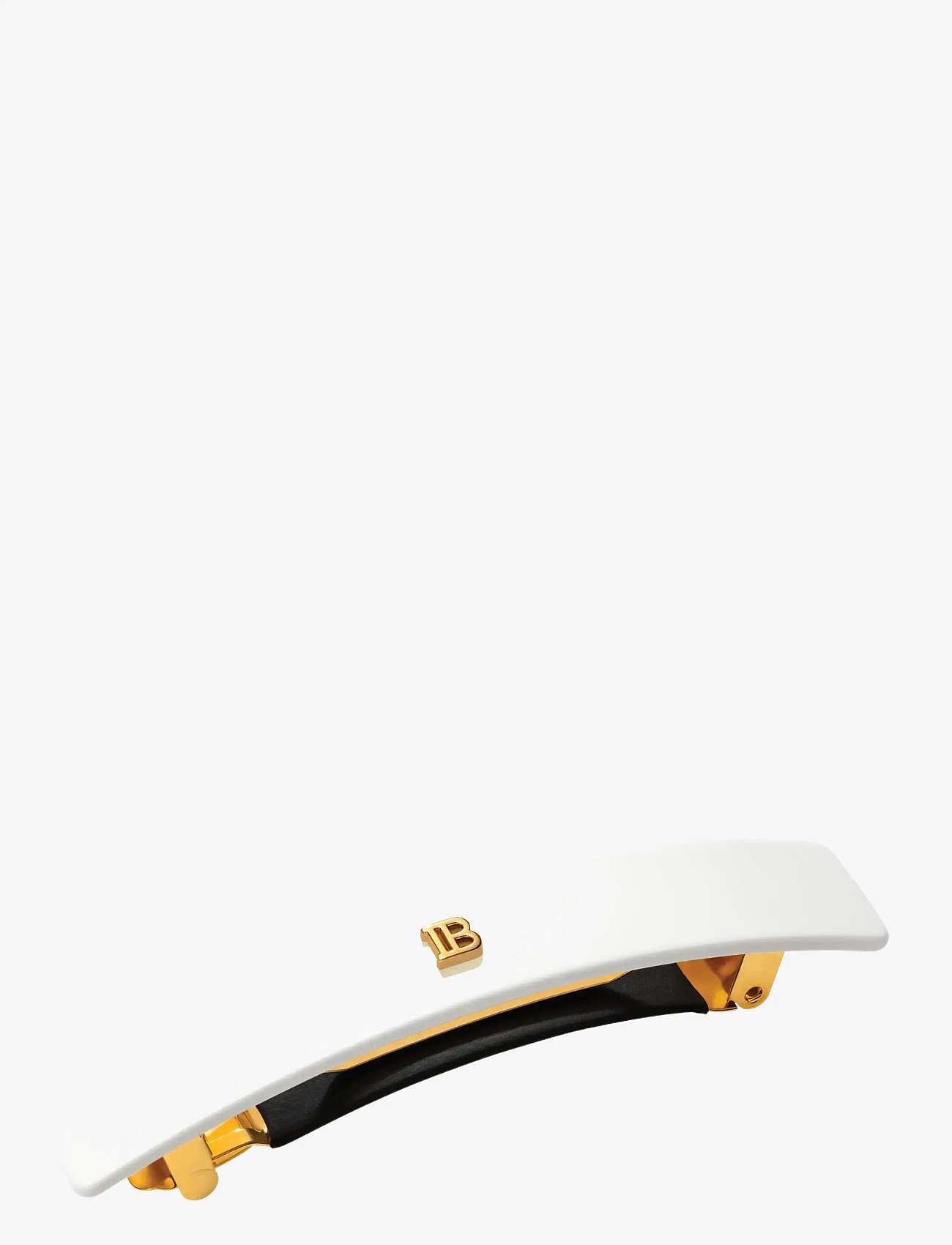 Balmain Hair Couture - Cellulose Acetate Barrette pour Cheveux Medium White - hårnåle - 1013 - 1