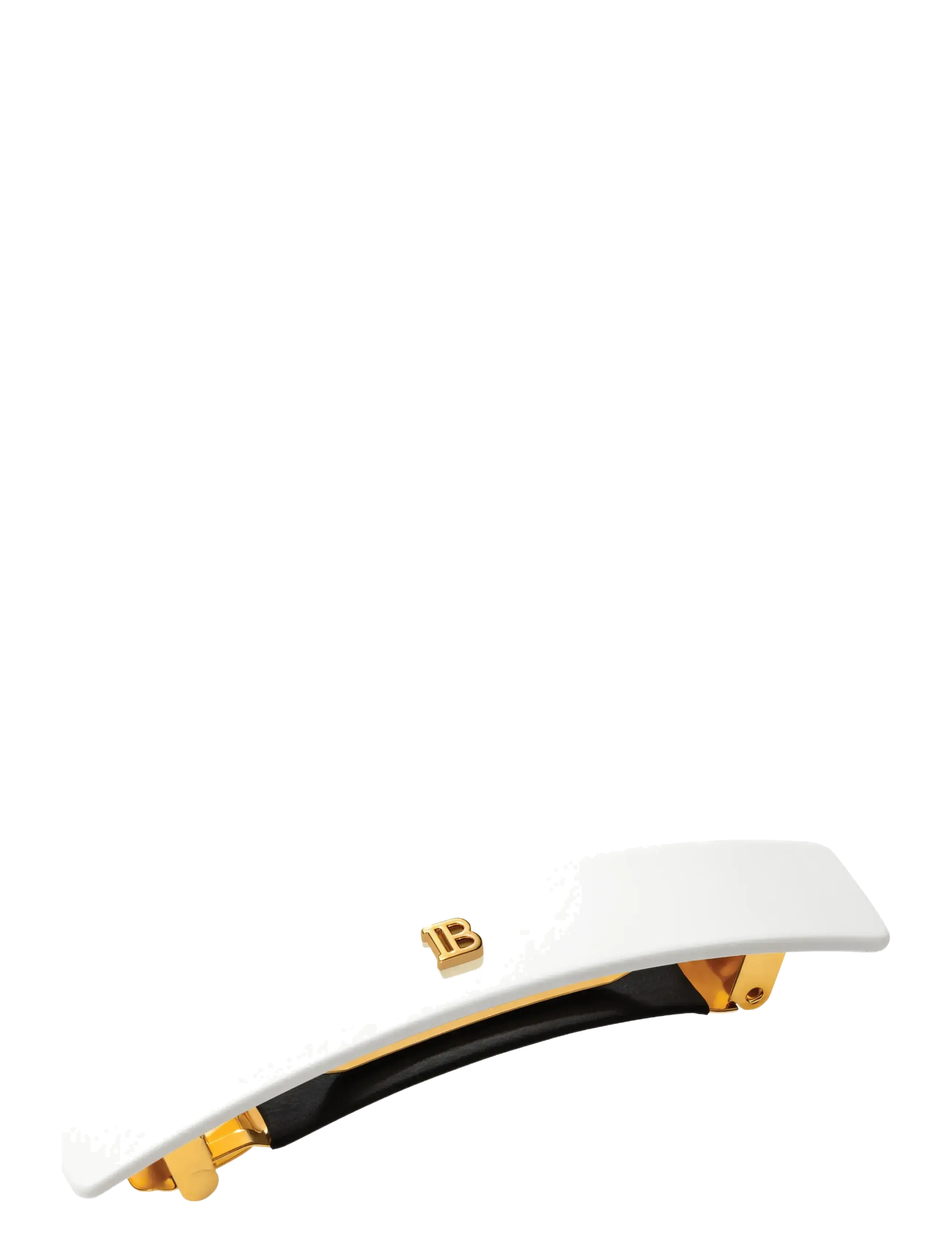 Balmain Hair Couture - Cellulose Acetate Barrette pour Cheveux Medium White - hårnåle - 1013 - 1