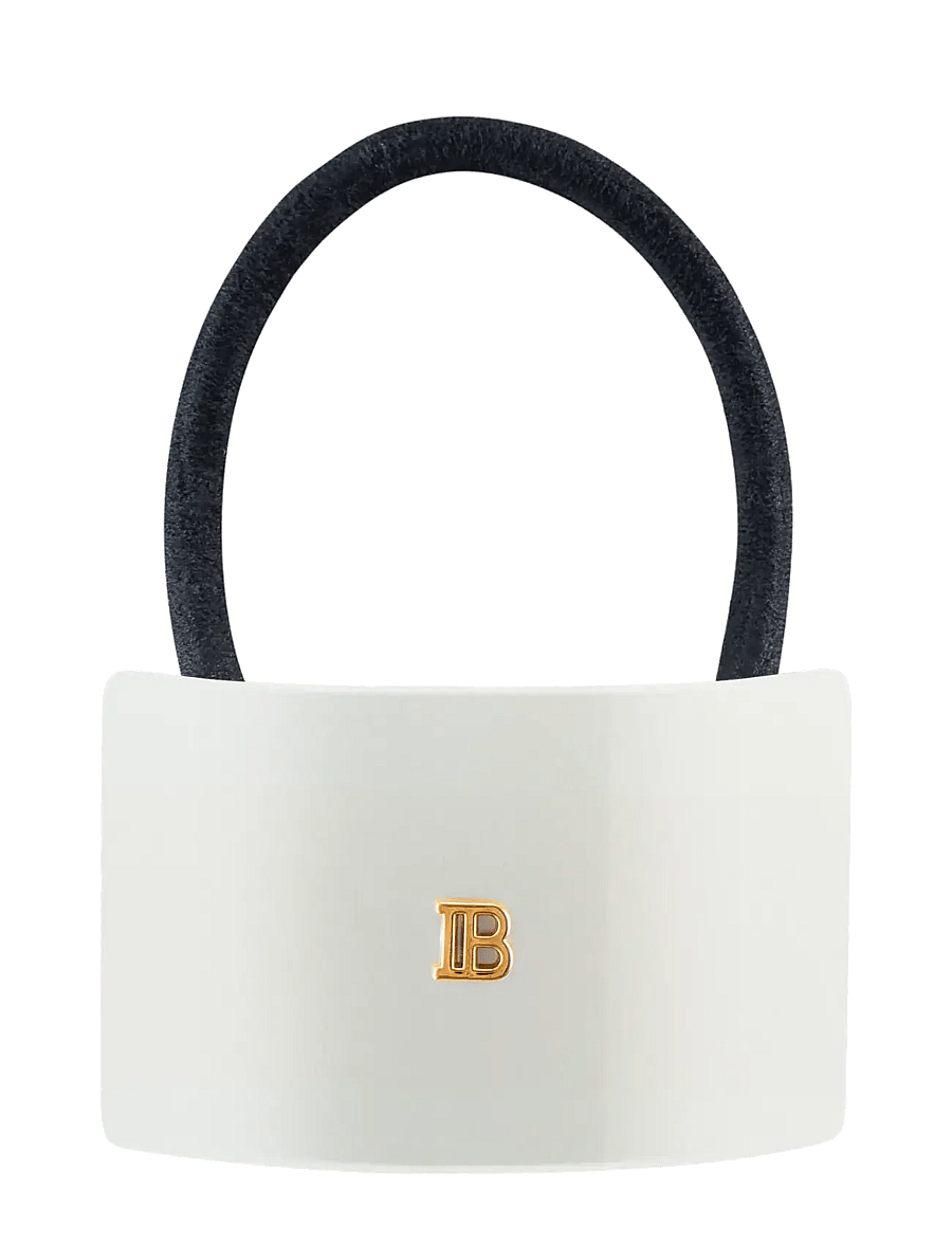 Balmain Hair Couture - Cellulose Acetate Elastique pour Cheveux White - hårsnoddar och hårband - 1013 - 0
