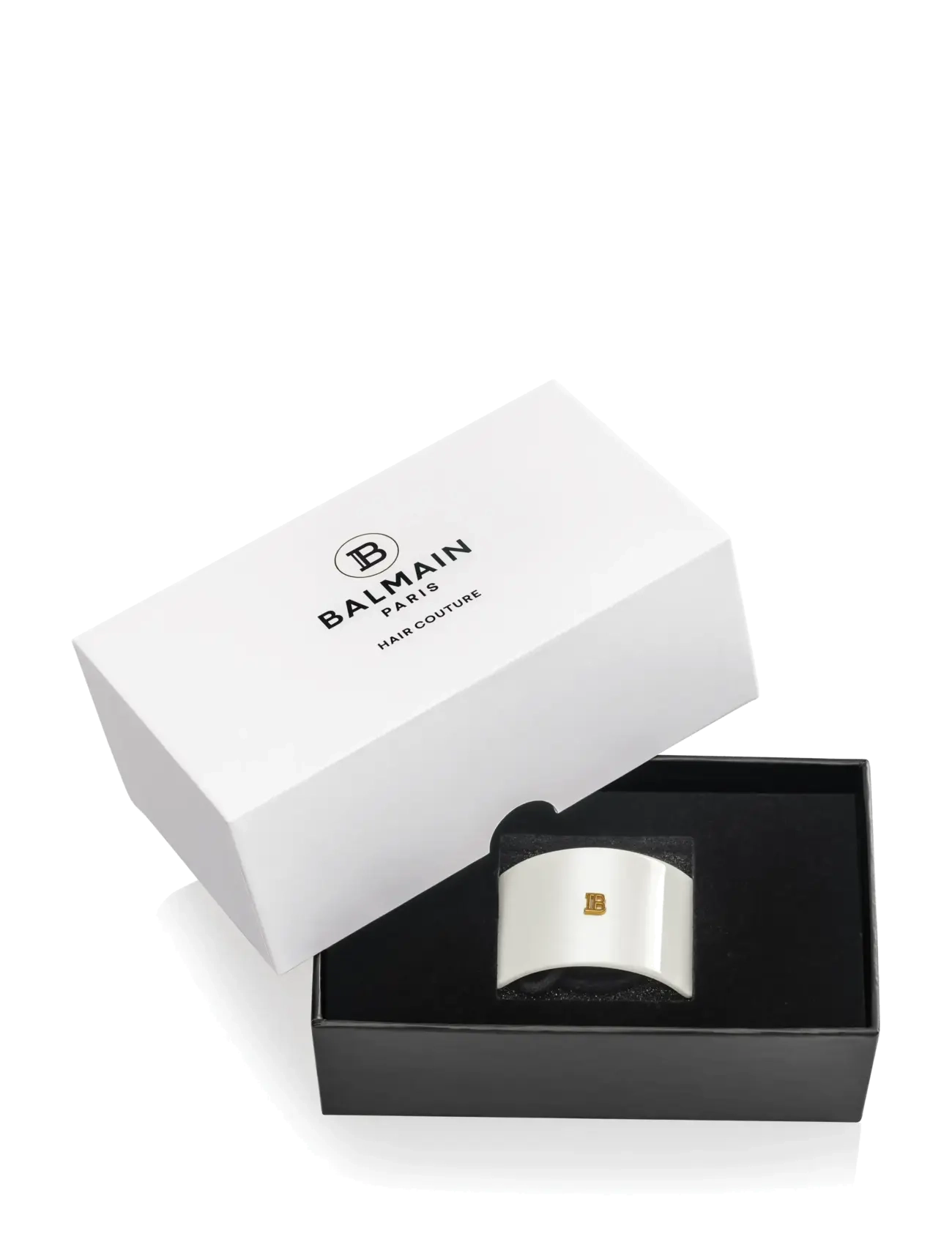Balmain Hair Couture - Cellulose Acetate Elastique pour Cheveux White - hårsnoddar - 1013 - 2