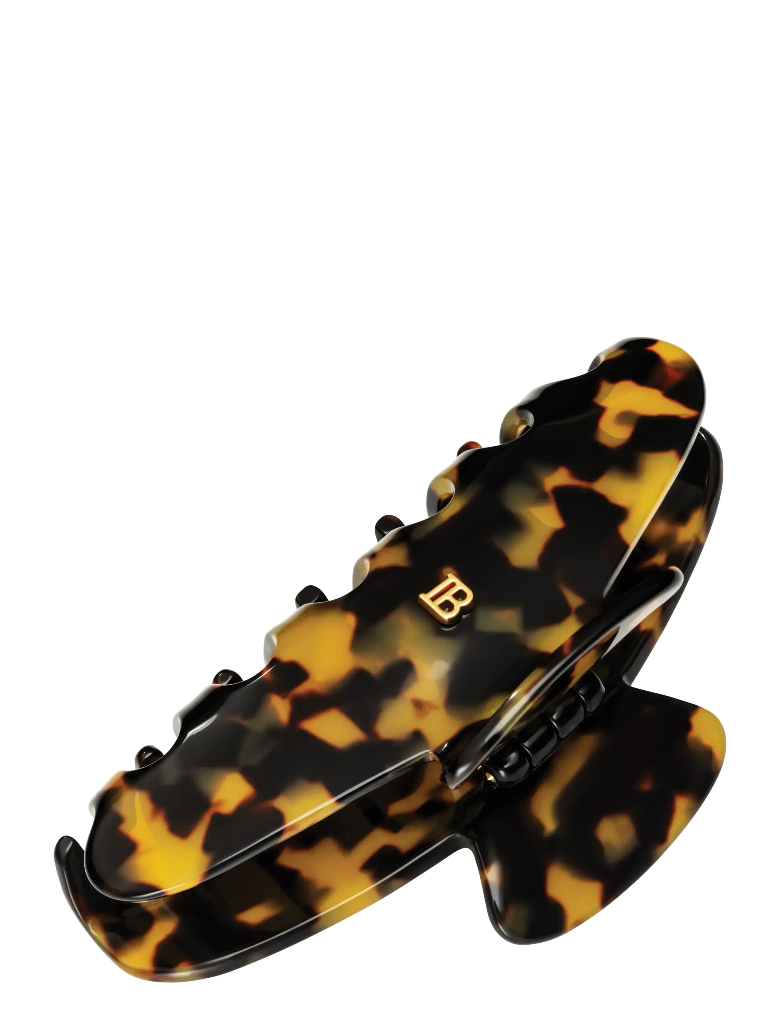 Balmain Hair Couture Cellulose Acetate Pince À Cheveux Large Tortoise Shell, One Size, Black, Hårtilbehør > Hårkløer, Dame