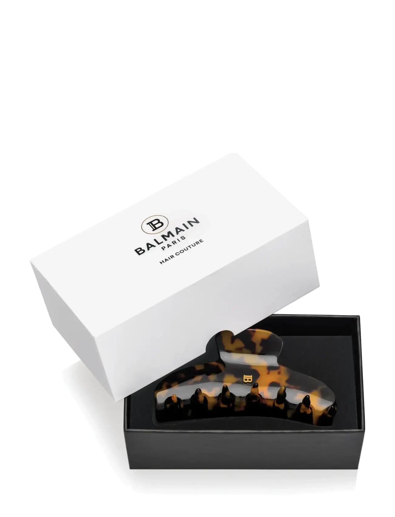 Balmain Hair Couture - Cellulose Acetate Pince à cheveux Large Tortoise Shell - hårklämmor - 1010 - 1