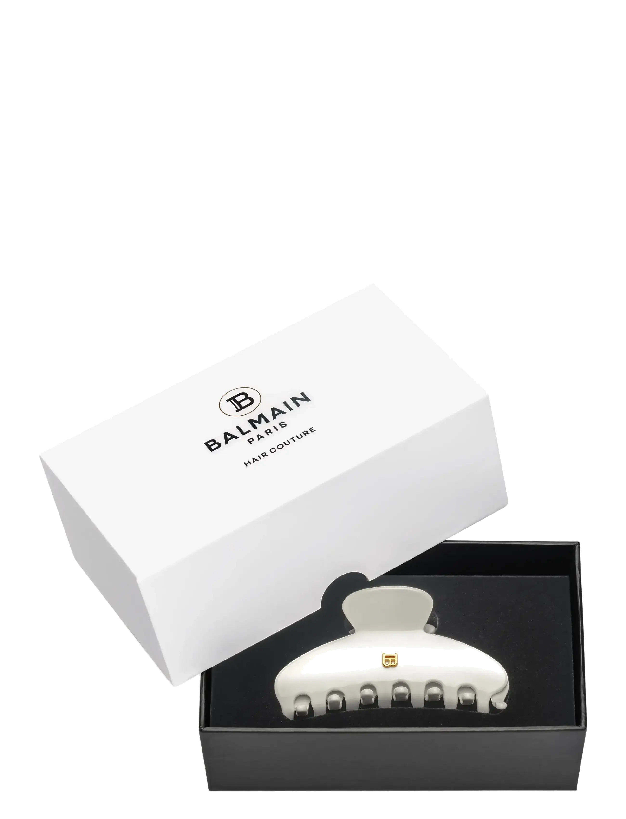 Balmain Hair Couture - Cellulose Acetate Pince à cheveux Small White - 1013 - 1