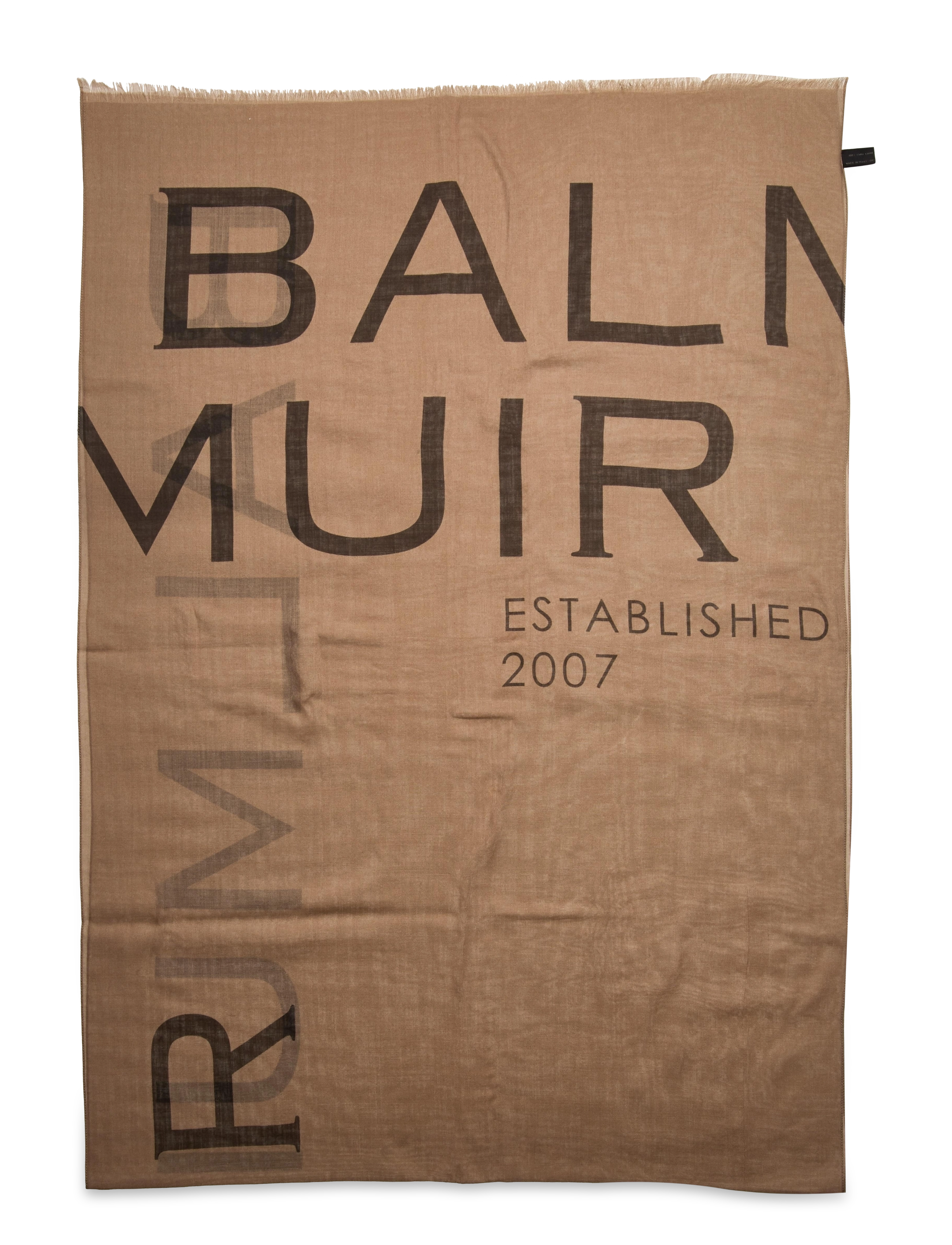 Balmuir - Hazel printed logo scarf - beige - 2