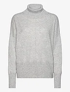 Mirjam cashmere sweater - SOFT MELANGE GREY