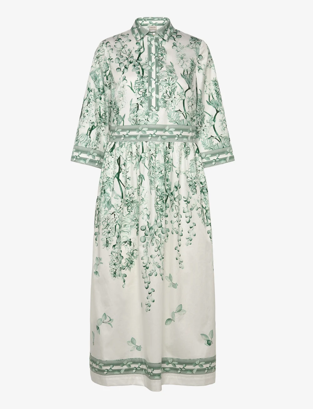 Balmuir - Isola Bella long dress - skjortklänningar - rosemary - 0