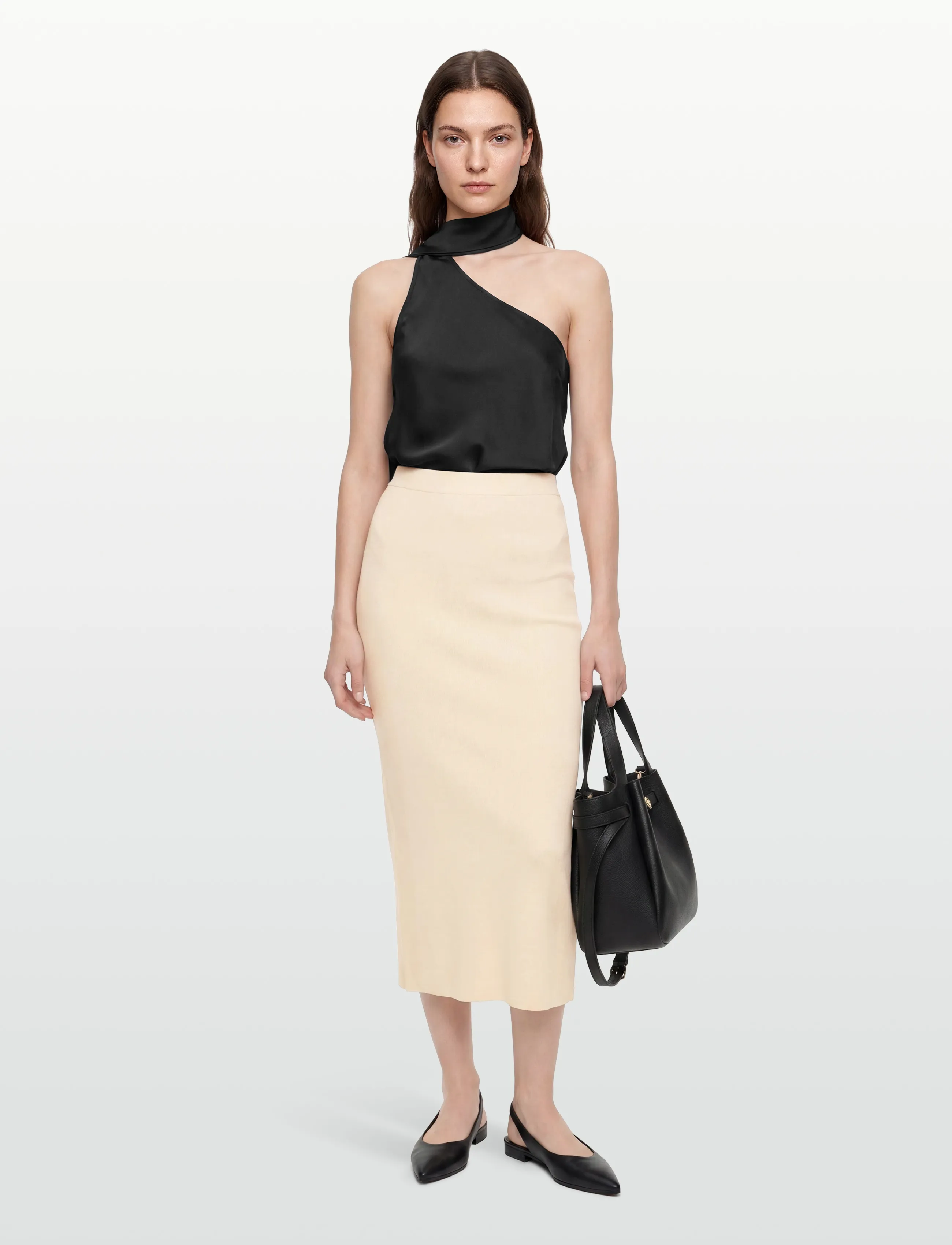 Balmuir RIVIERE KNIT SKIRT - Seelikud - POWDER / cream