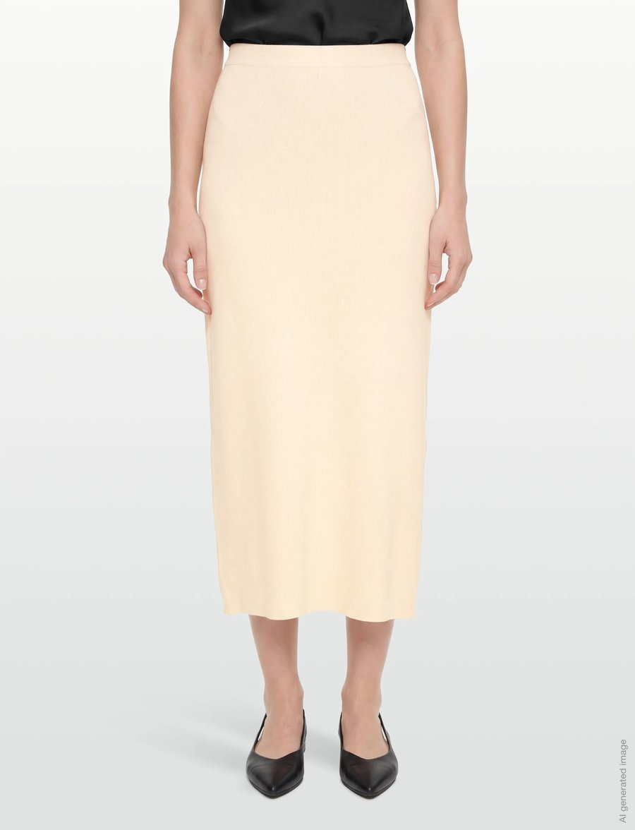 Balmuir - RIVIERE KNIT SKIRT - strickröcke - powder - 3