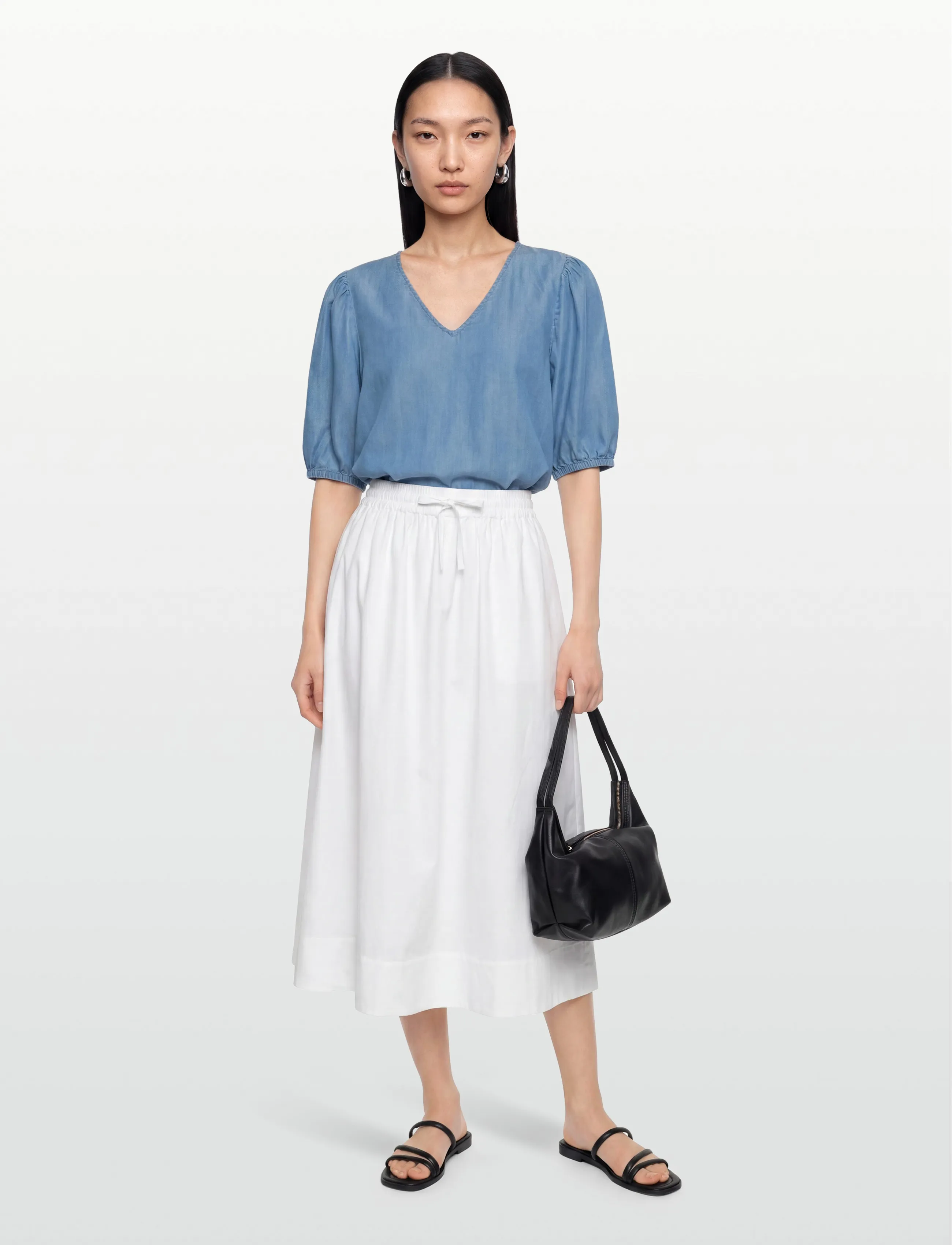 Balmuir Corsica Skirt, 38, White, Nederdele > Maxi Nederdele, Dame