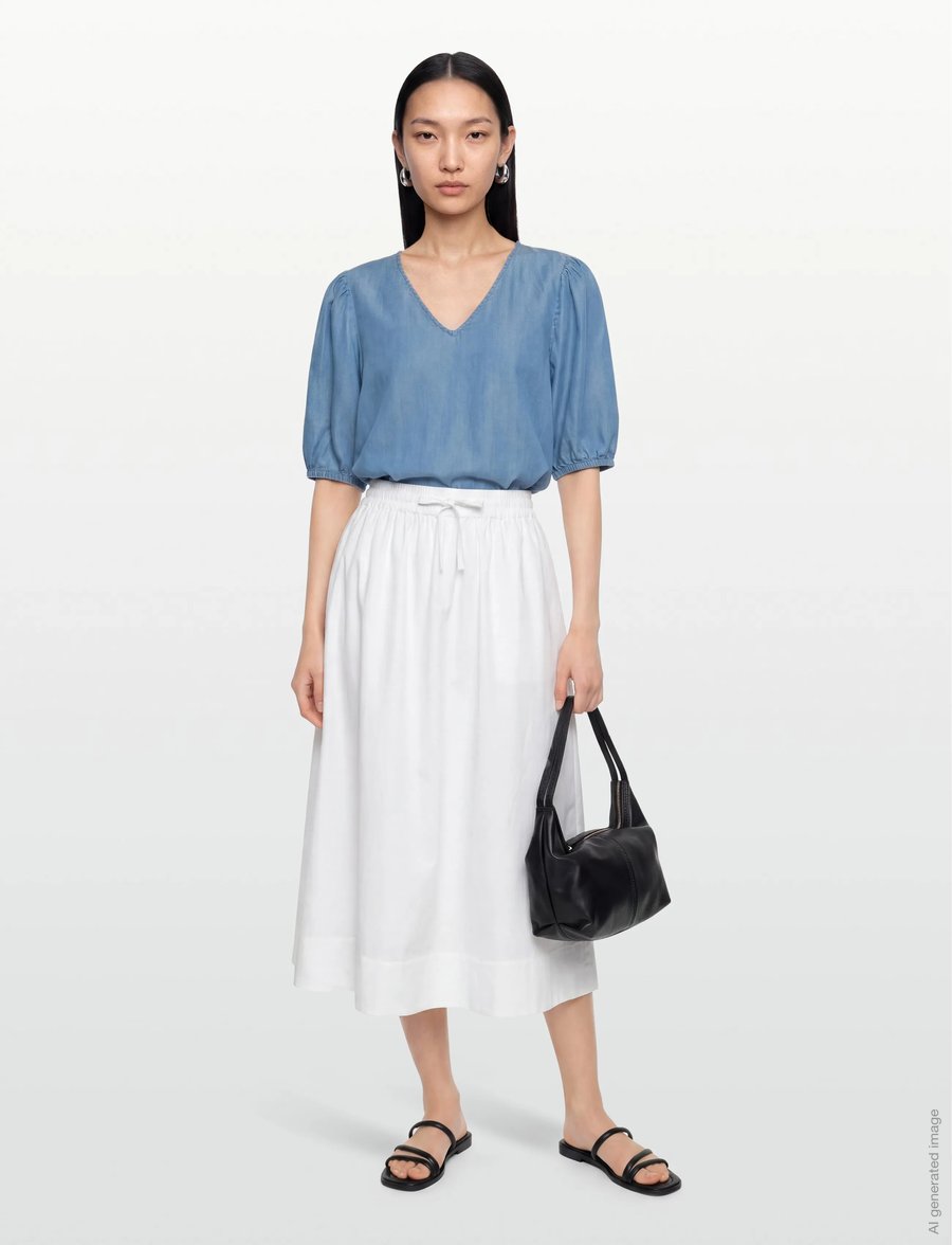 Balmuir - CORSICA SKIRT - maxi röcke - natural white - 0