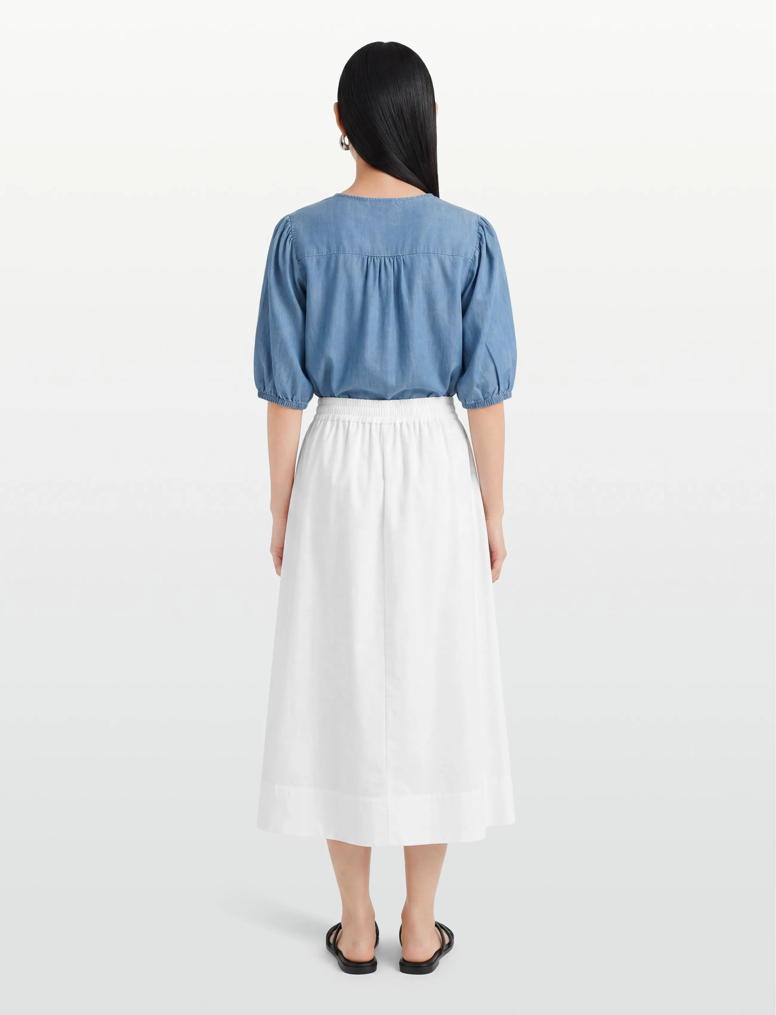 Balmuir - CORSICA SKIRT - maksiseelikud - natural white - 4