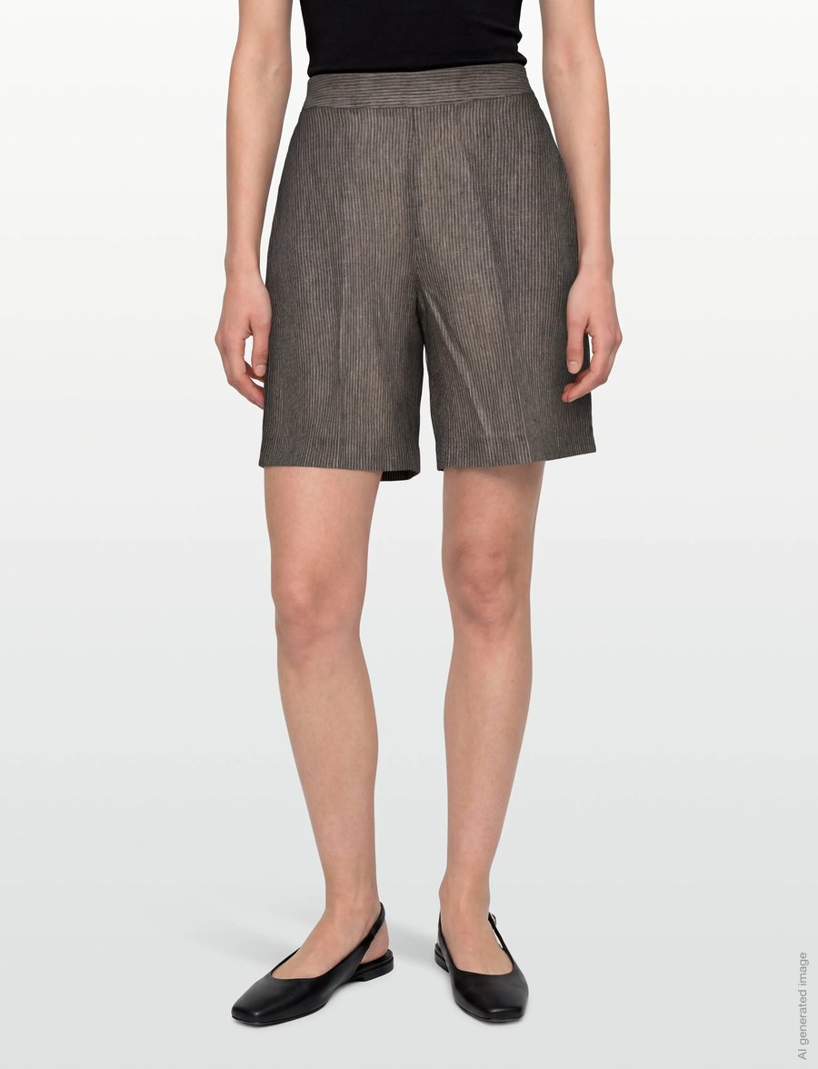 Balmuir - CHER SHORTS - linased lühikesed püksid - dust - 3