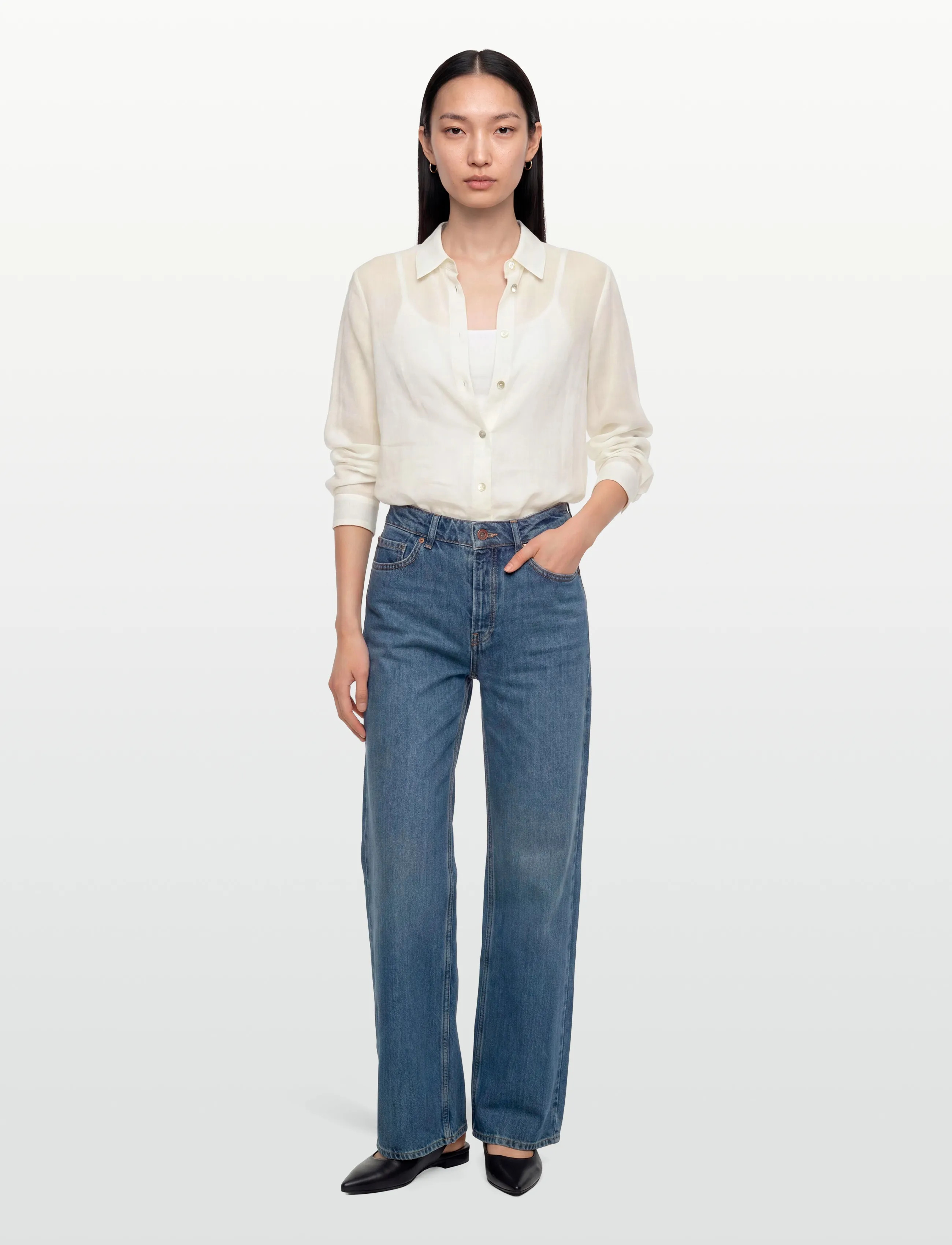 Balmuir Palermo Shirt, 42, Shirts, Creme - Long-sleeved, Frauen
