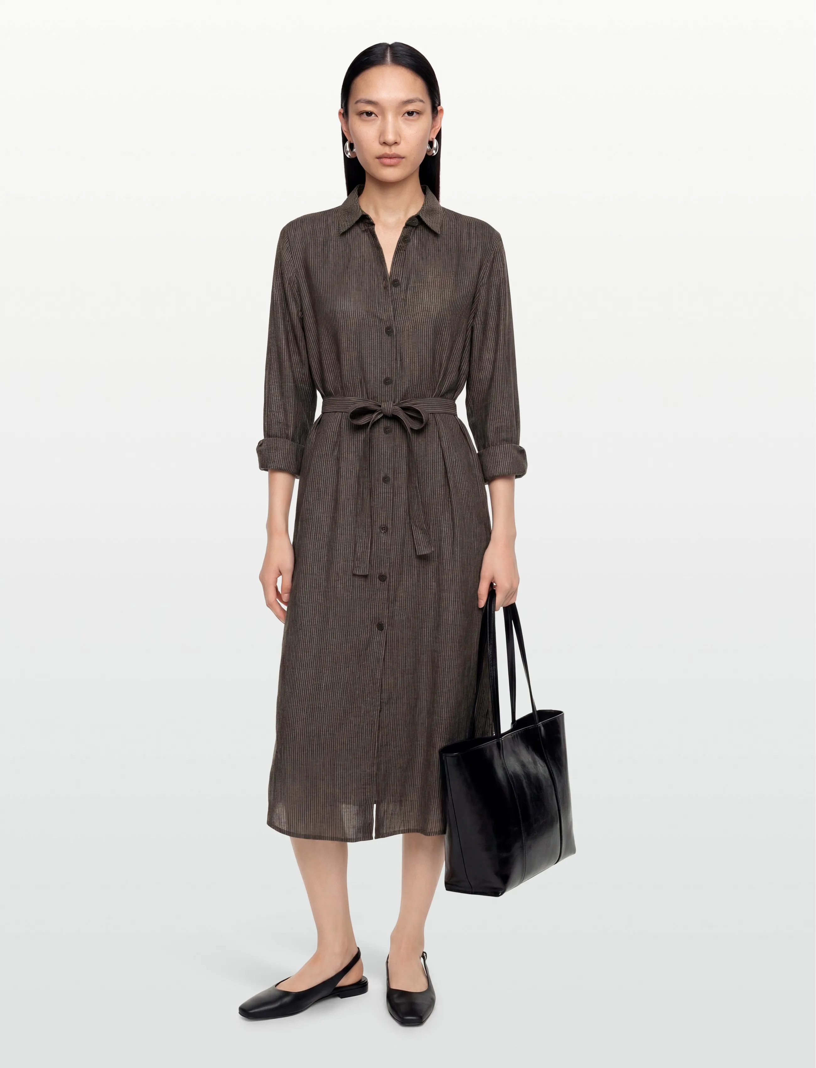 Balmuir Cher Long Shirt, Kvinder, Lang Skjortekjole, Brun, Str: 34