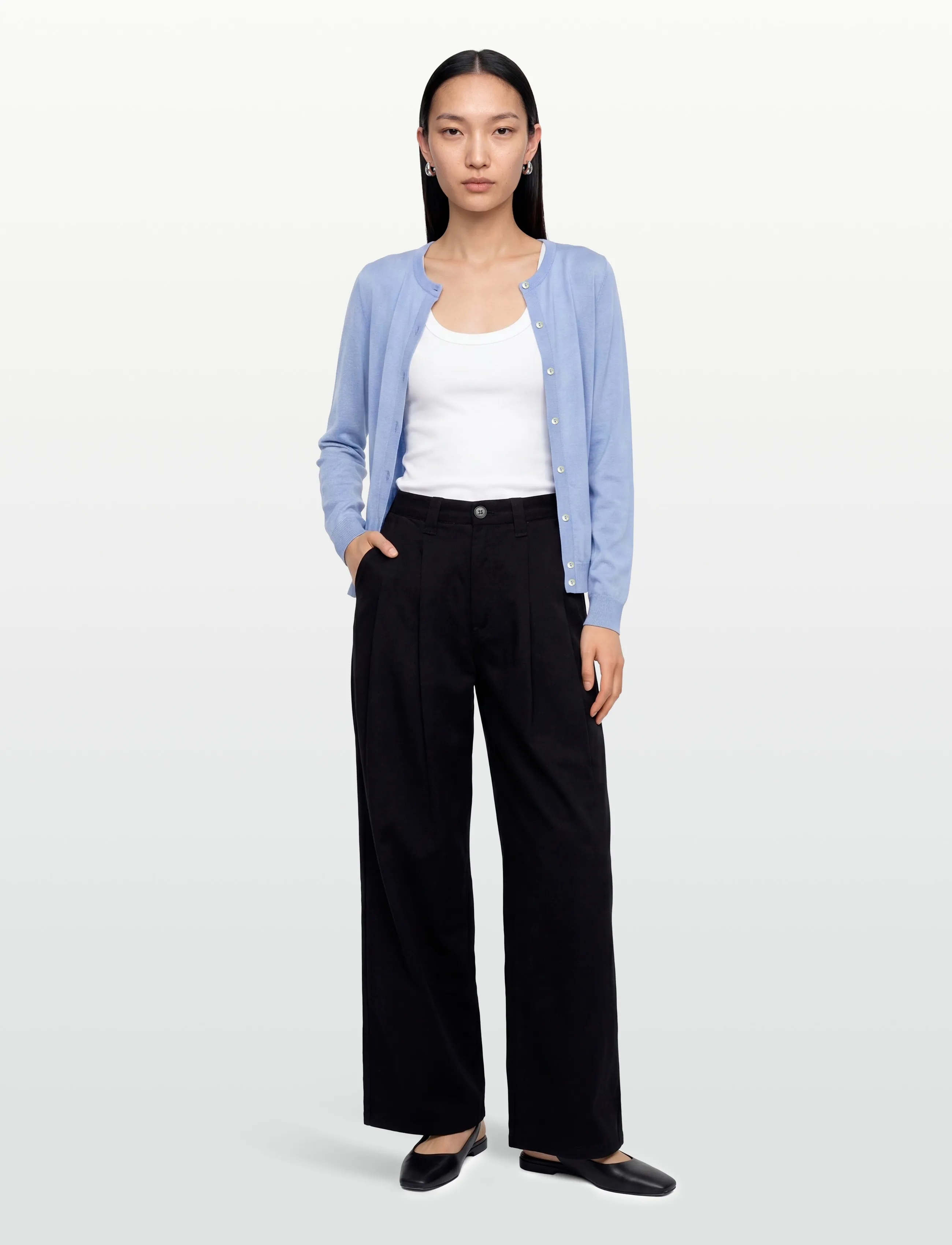 Balmuir Belluno Cardigan, Kvinder, Cardigan, Blå, Str: XS