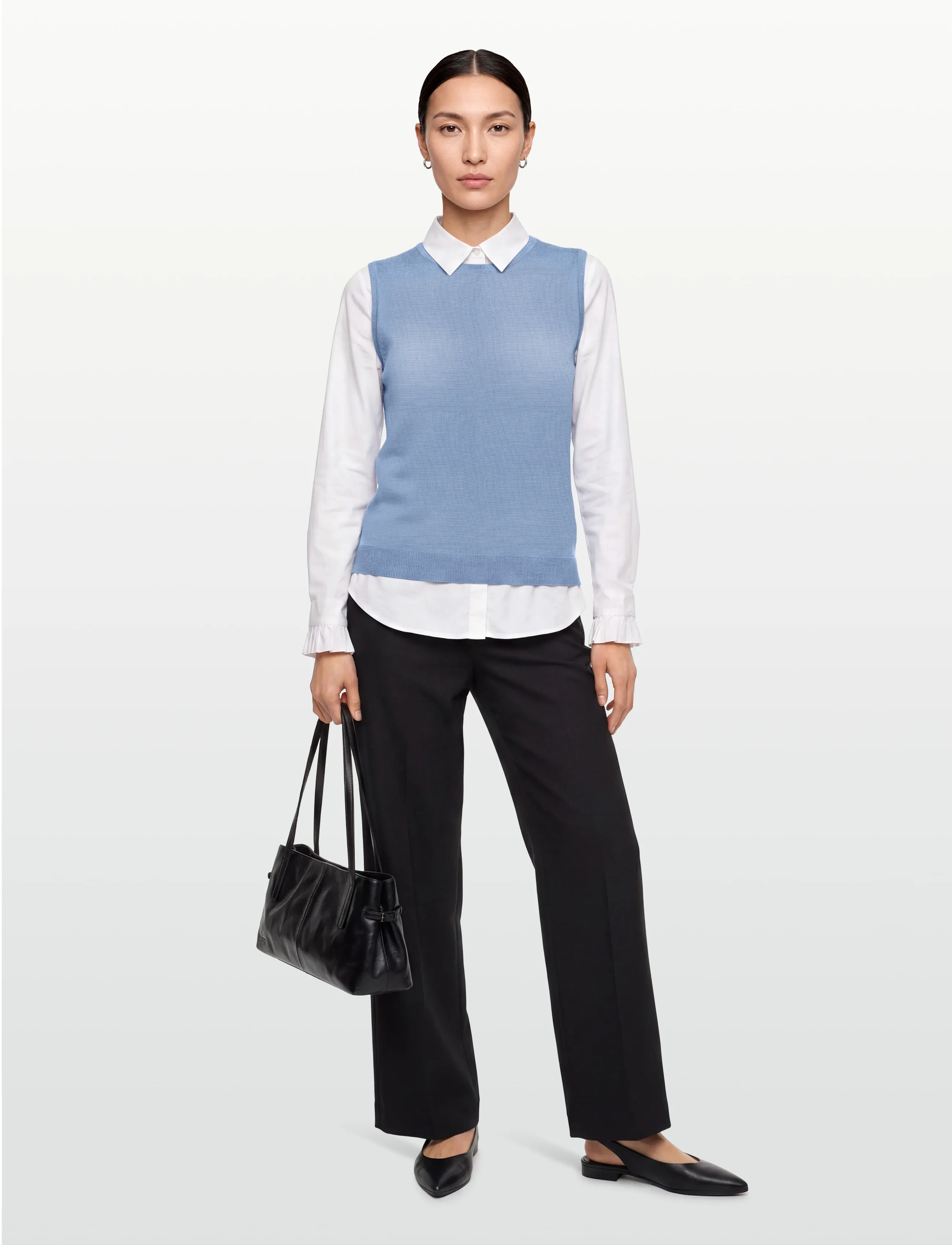 Balmuir Blera Knit Vest, M, Blue, Veste > Strikkede Veste, Dame