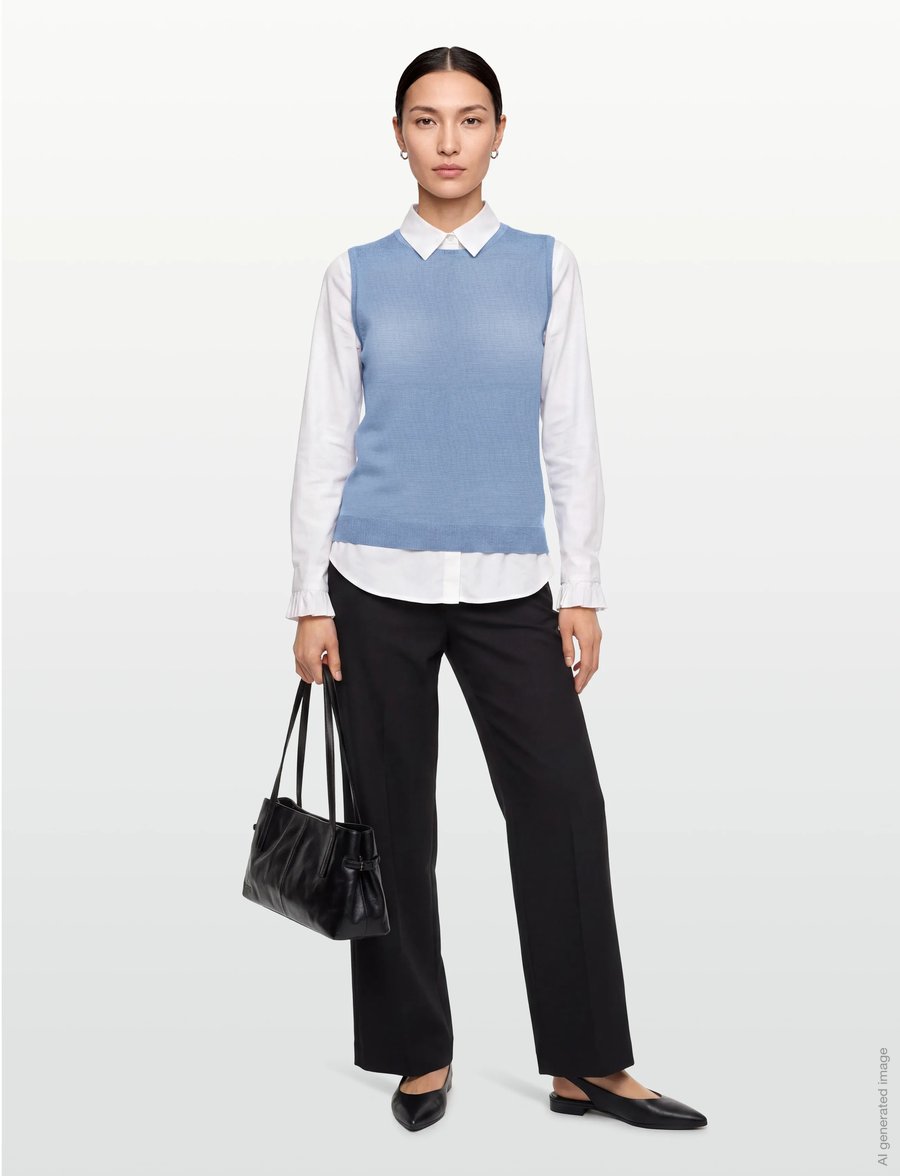 Balmuir - BLERA KNIT VEST - strikveste - sky blue - 0