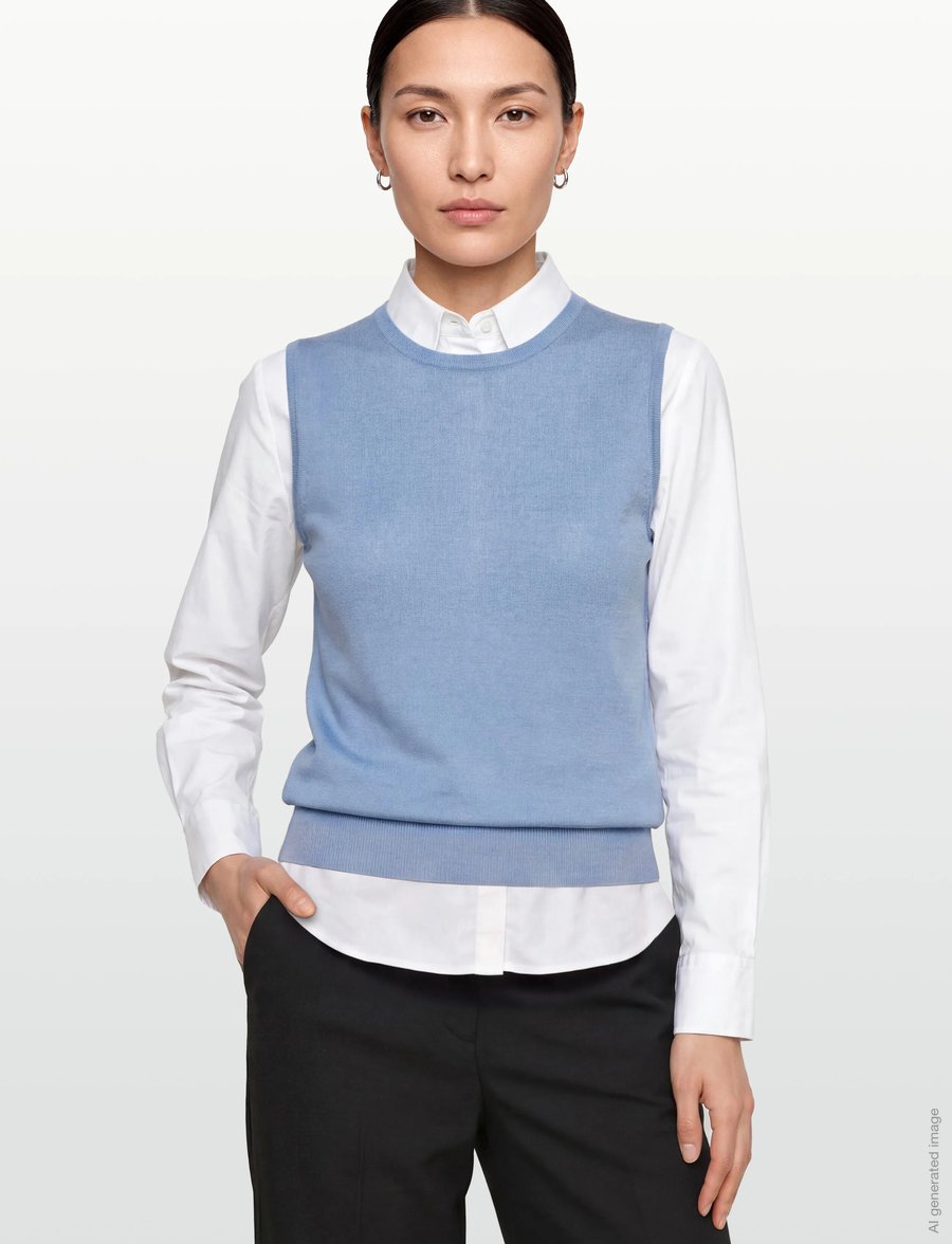 Balmuir - BLERA KNIT VEST - strikveste - sky blue - 3