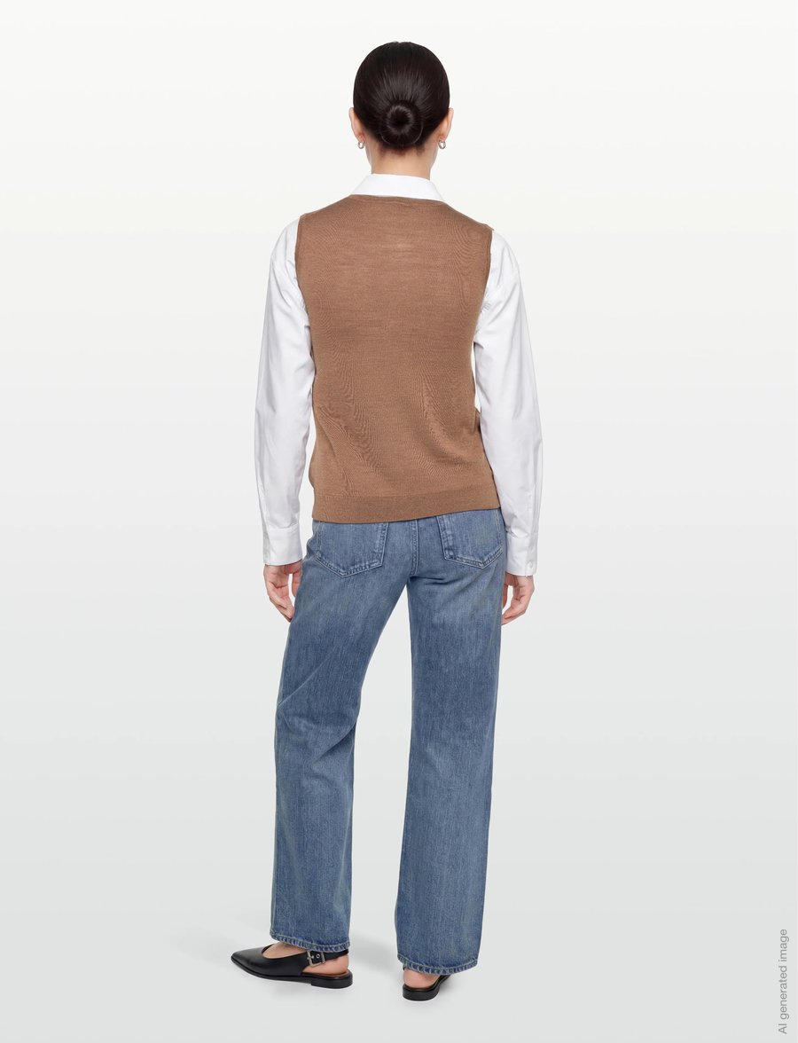 Balmuir - BLERA KNIT VEST - strikveste - stone - 4